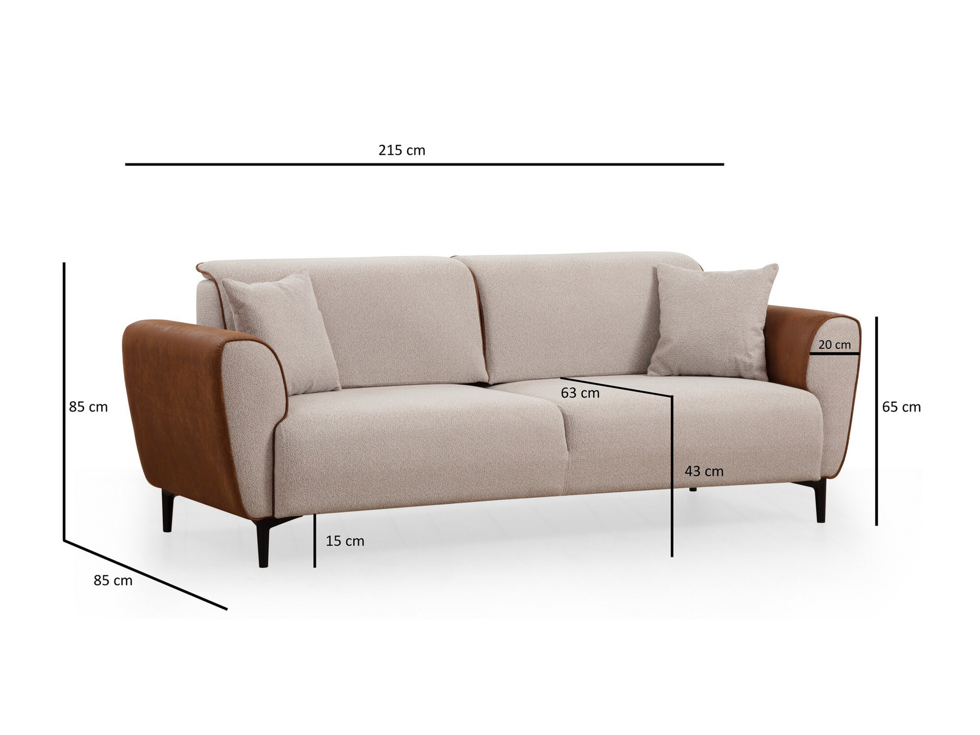 Sofa Altadena 593 (Siva)