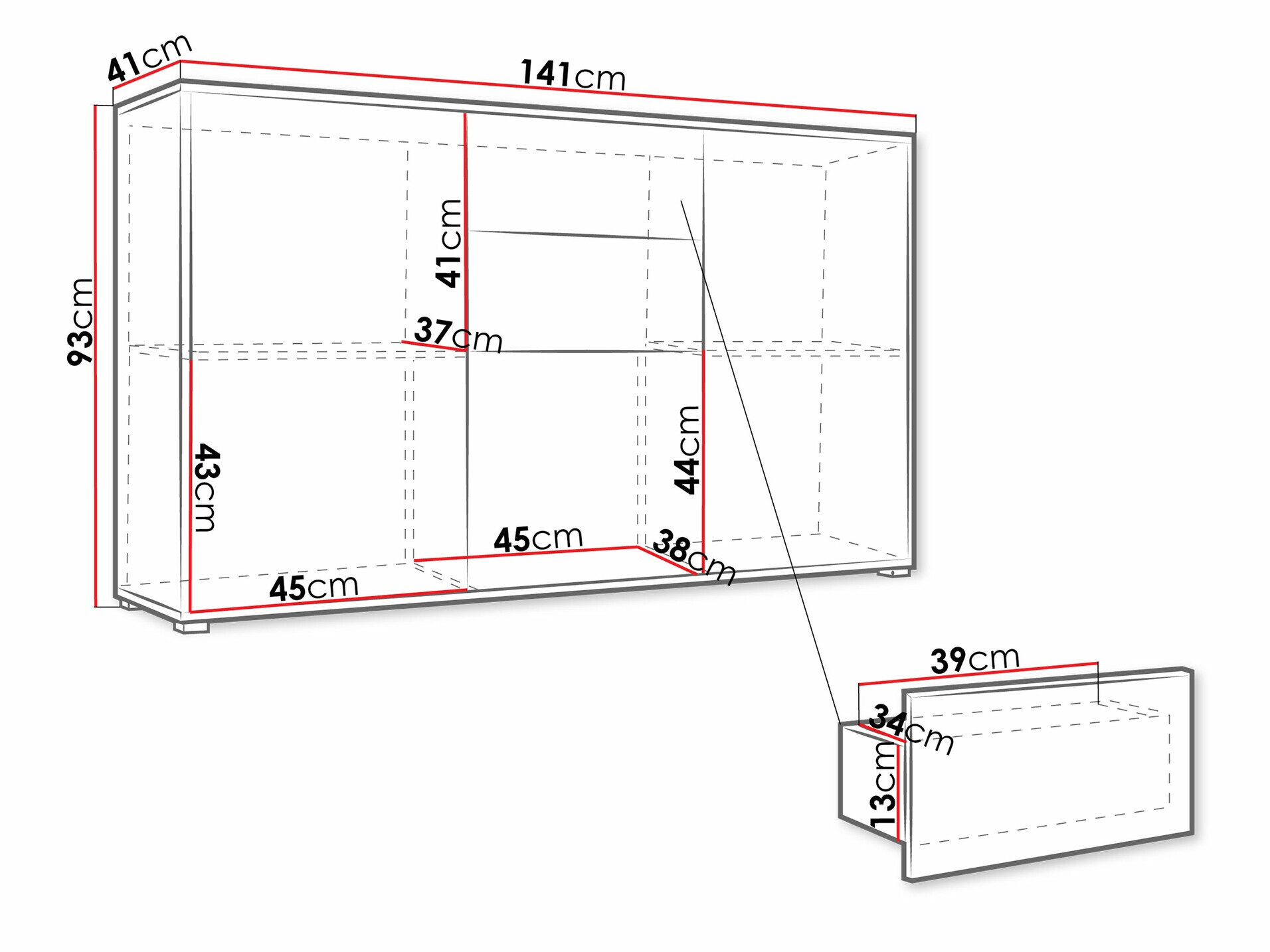 Komoda Comfivo Tutela (Bijela)