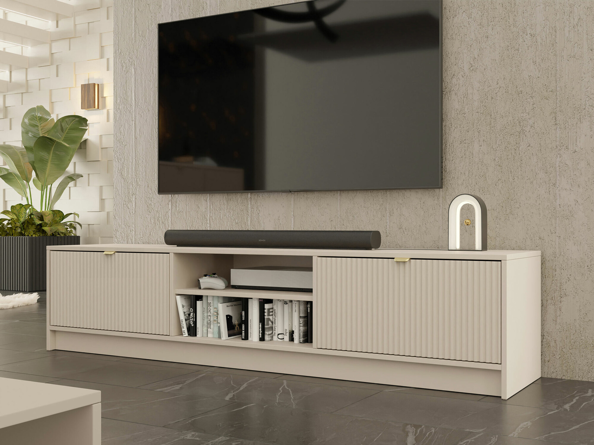 TV stol Comfivo Papilio I (Bež)