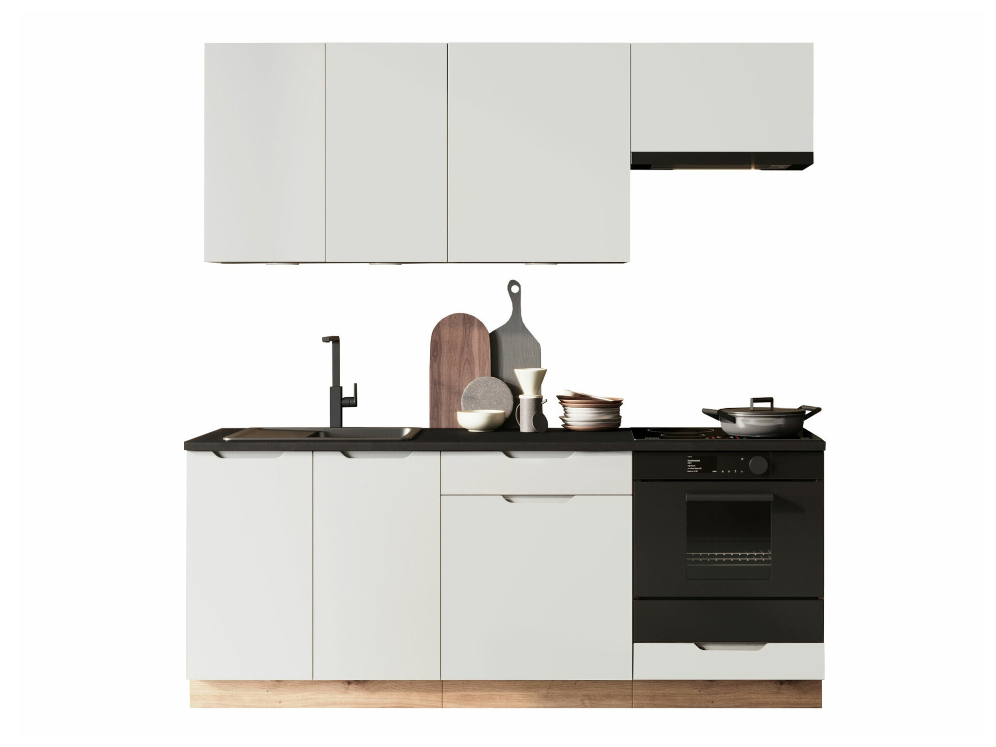 Kuhinjski set Trenton 180 (Svijetlo siva + Hrast Artisan)