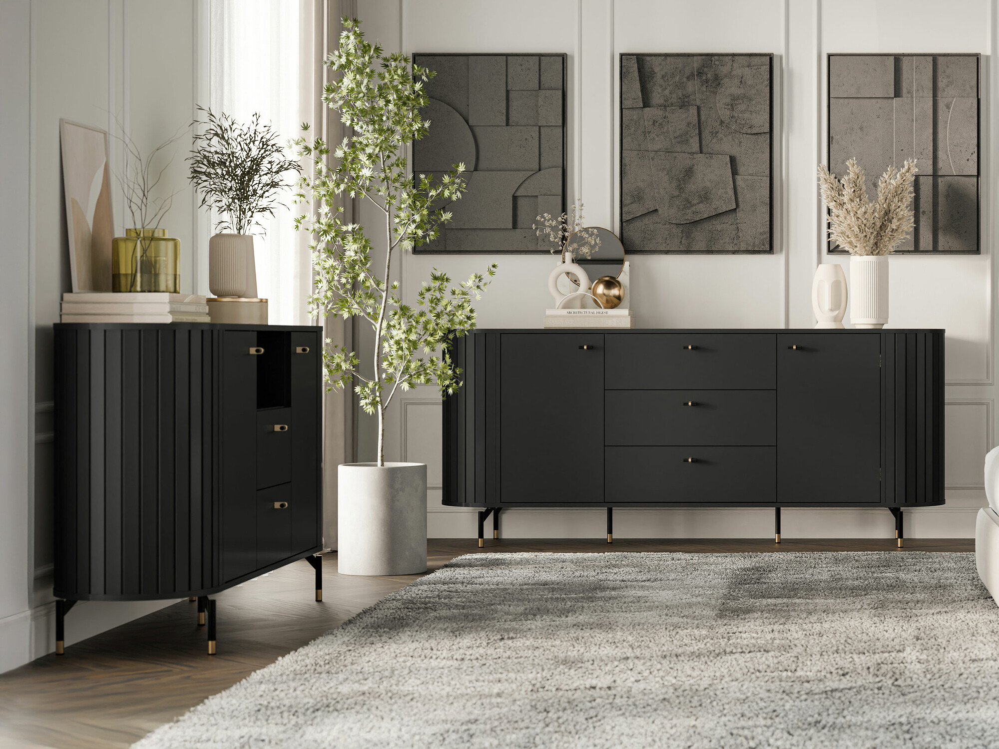 Komoda Novmono 103 (Crna)