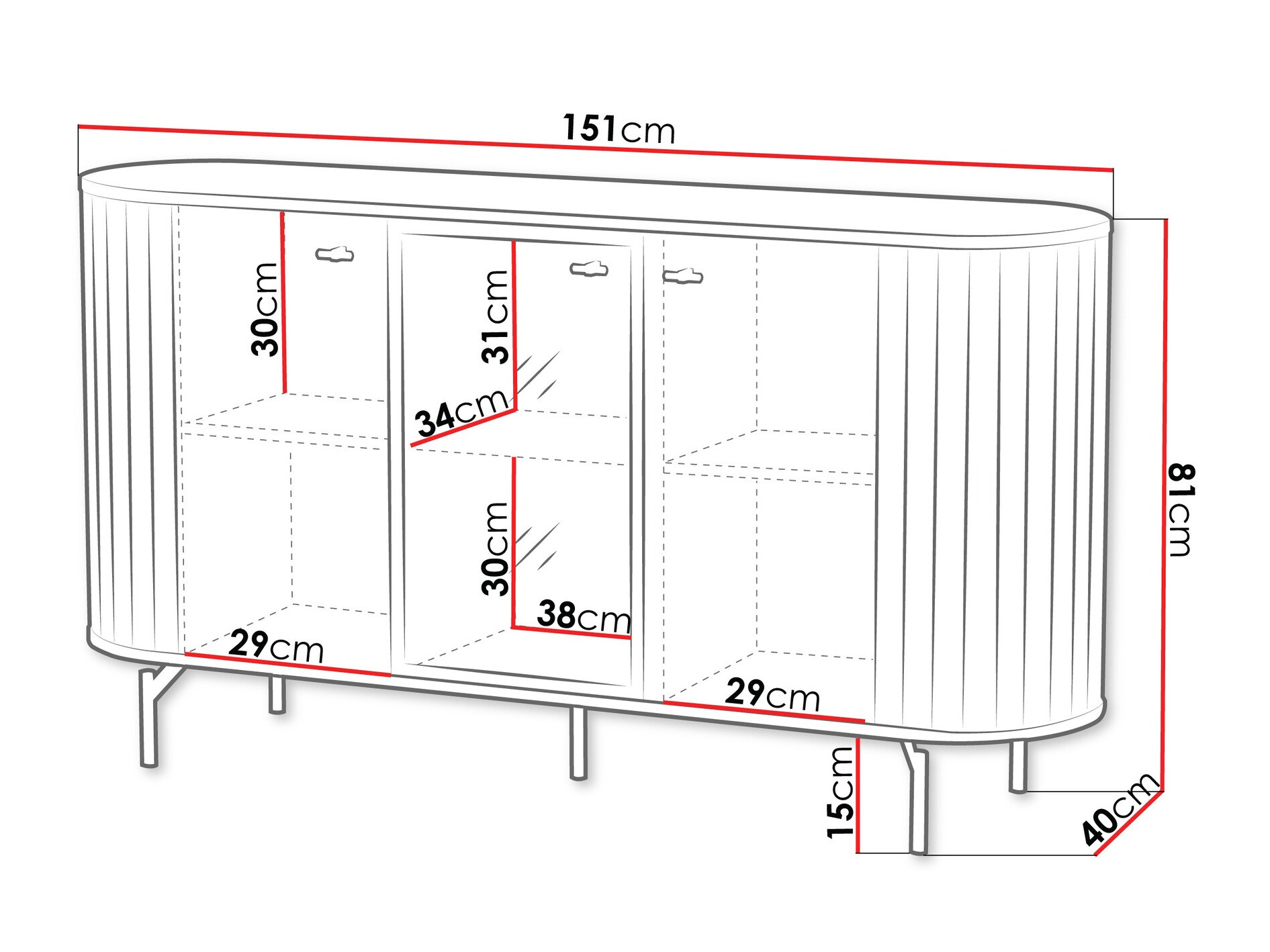 Ormarić Novmono 102 (Crna)
