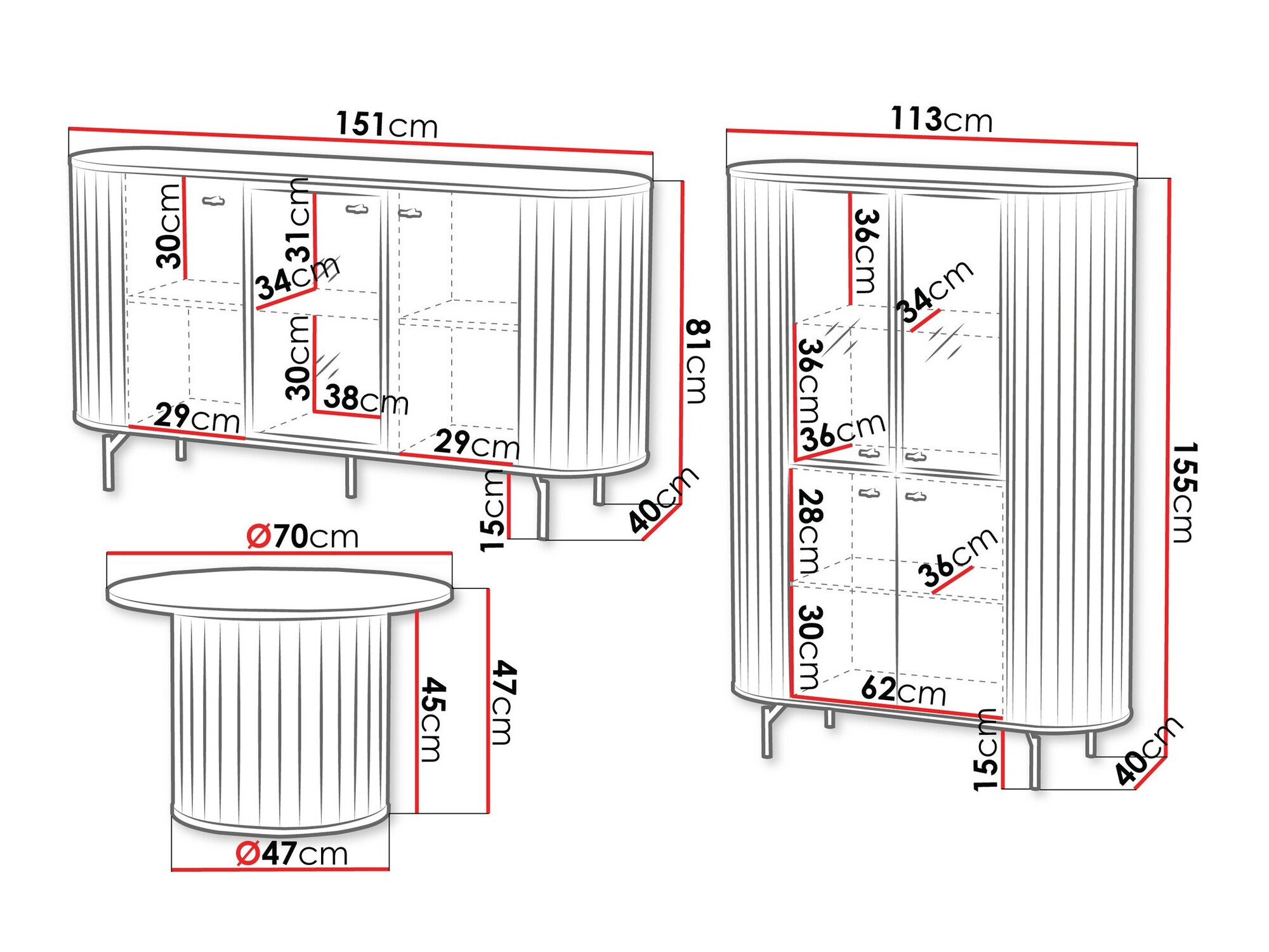 Dnevni boravak Novmono 109 (Crna)