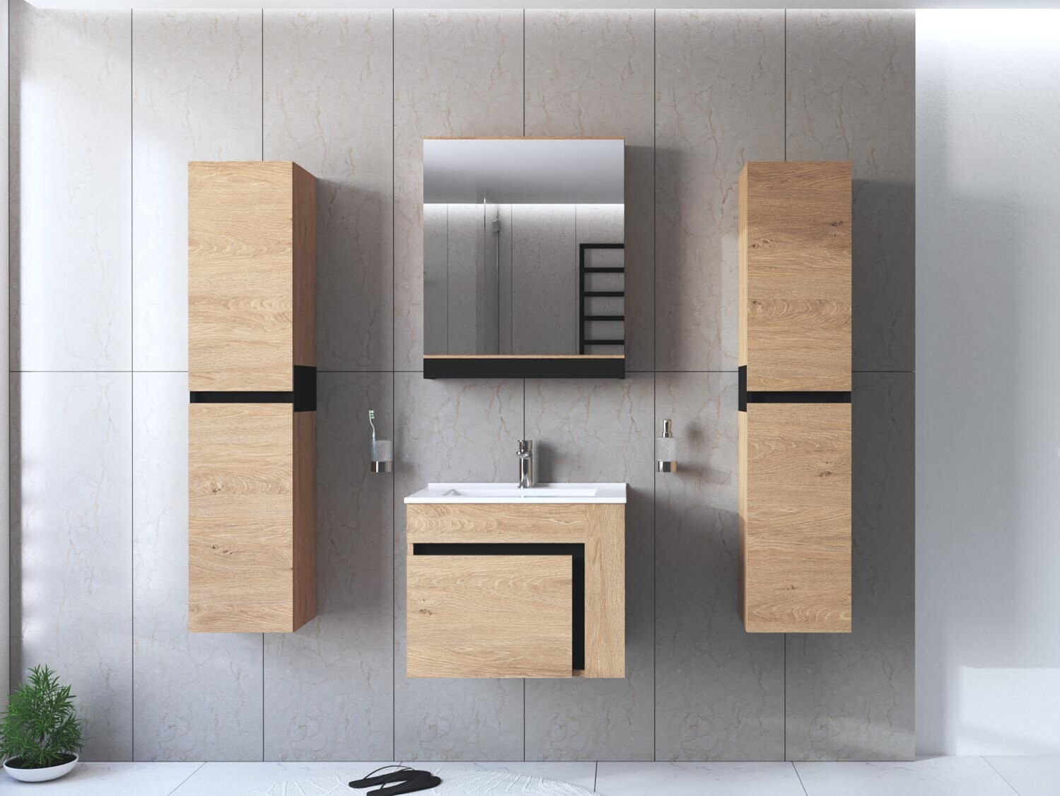 Kupaonski ormarić s ogledalom Fenetra 103