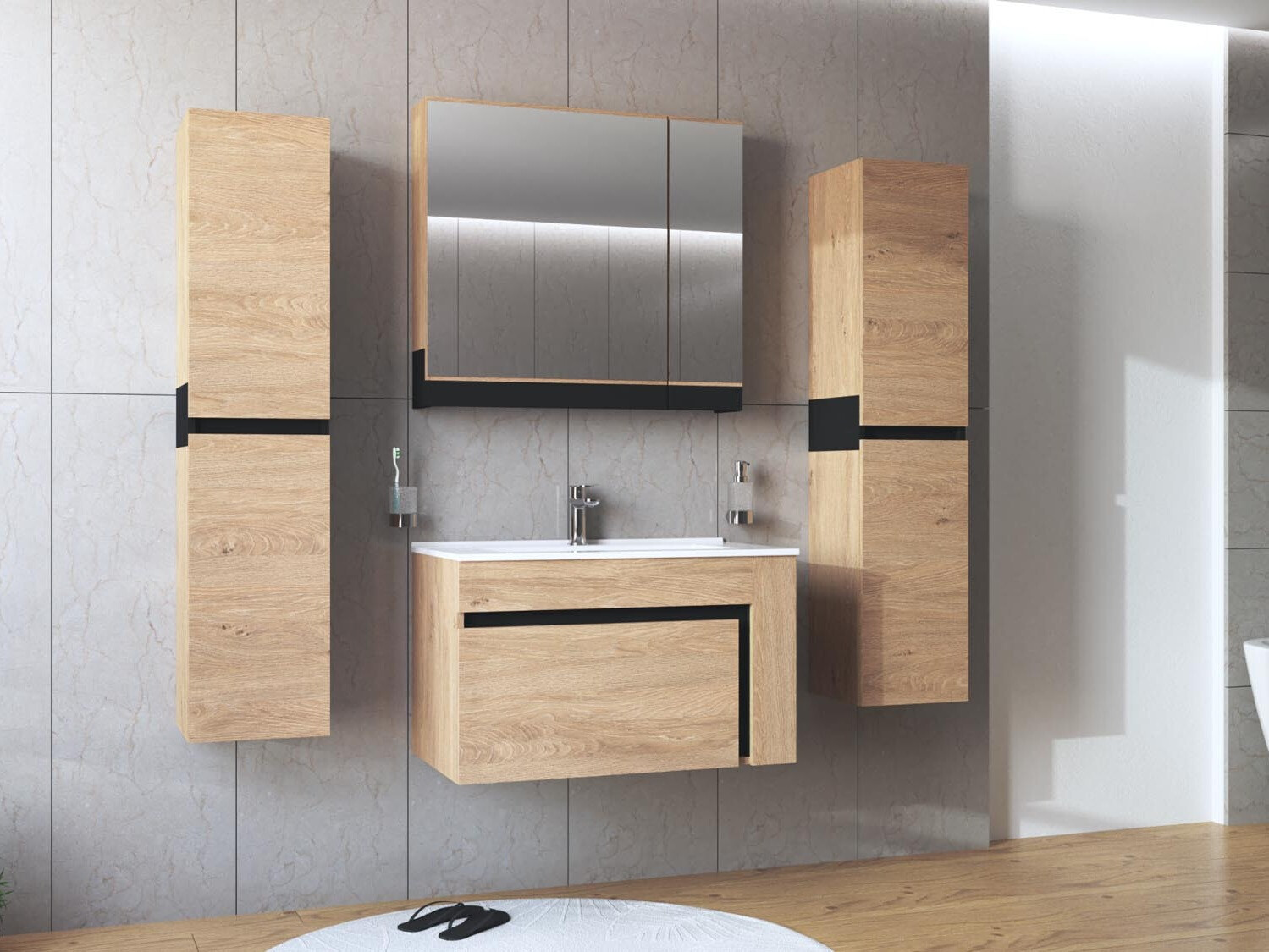 Kupaonski ormarić s ogledalom Fenetra 104