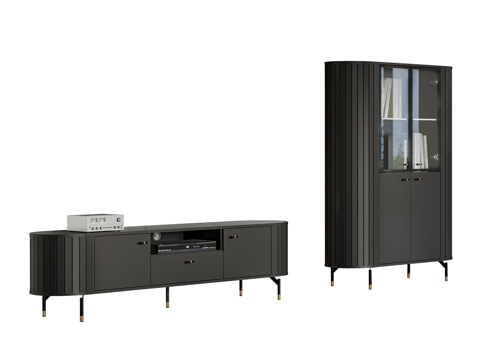 Set za dnevni boravak Novmono 108 (Crna)