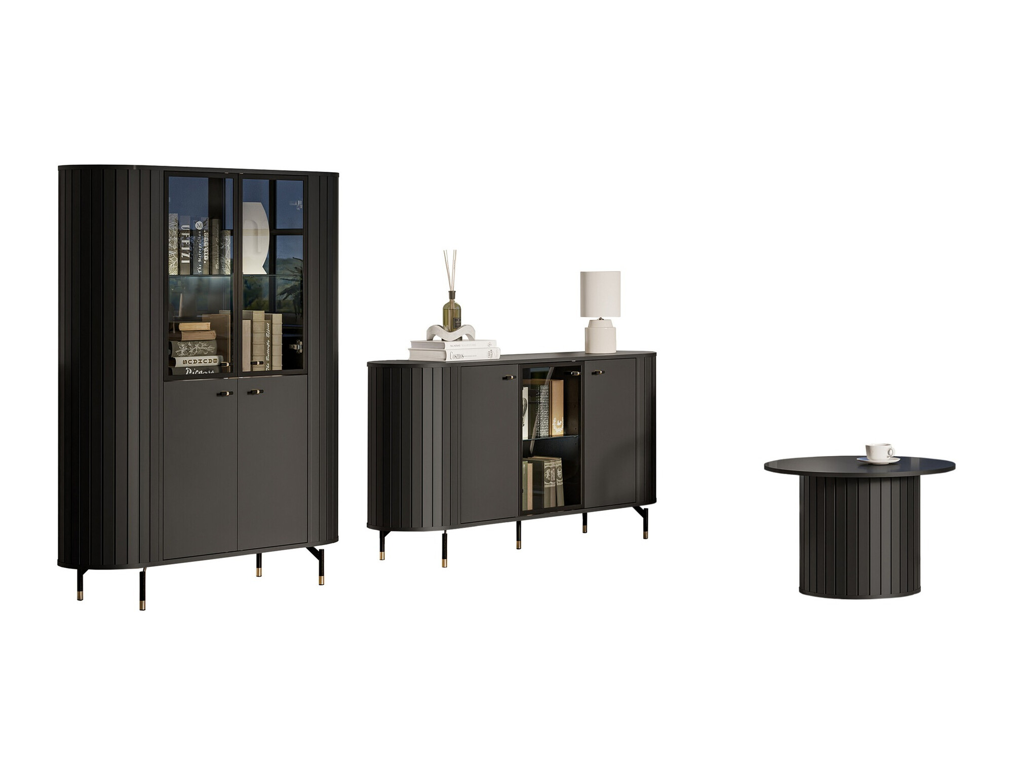 Set za dnevni boravak Novmono 109 (Crna)