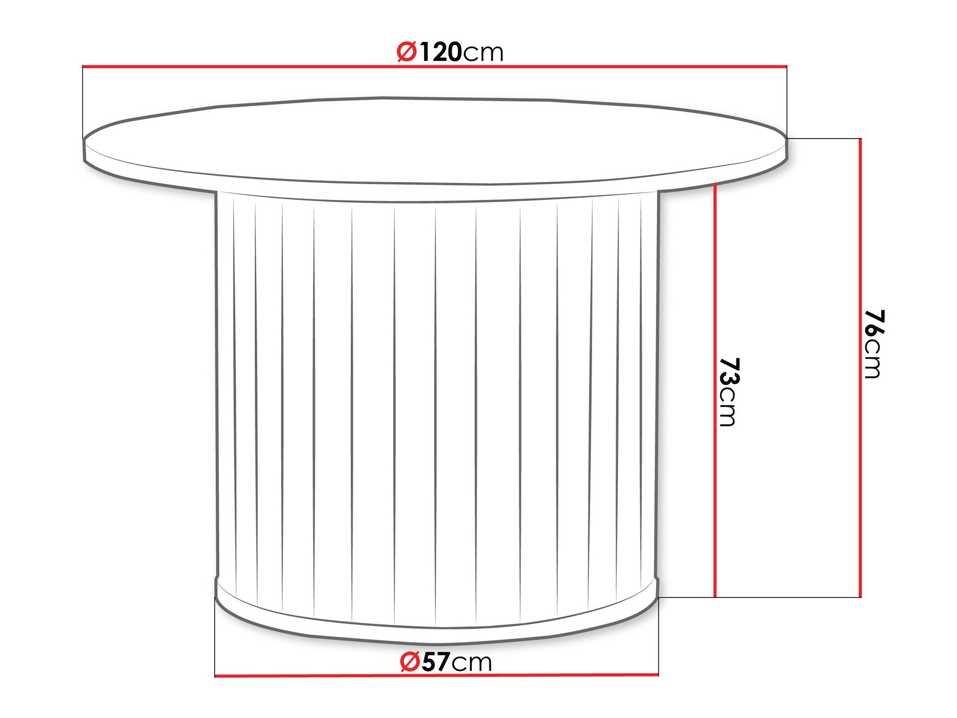 Stol Novmono 107 (Crna)