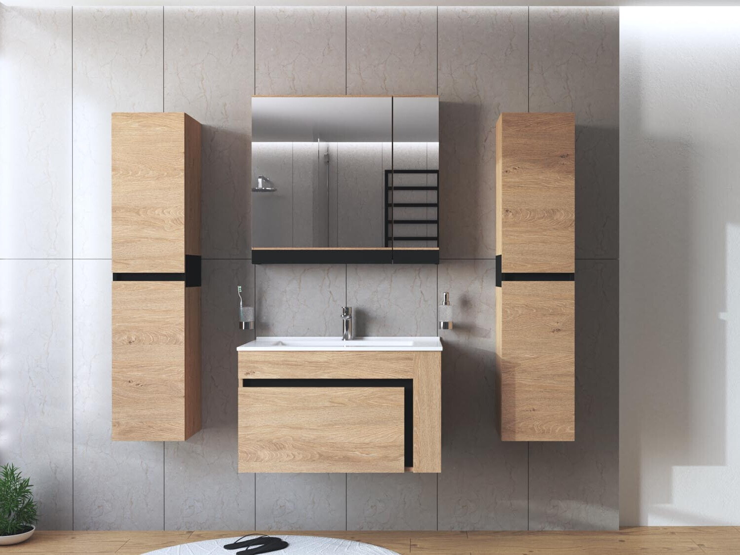 Zidni ormarić za umivaonik Fenetra 102