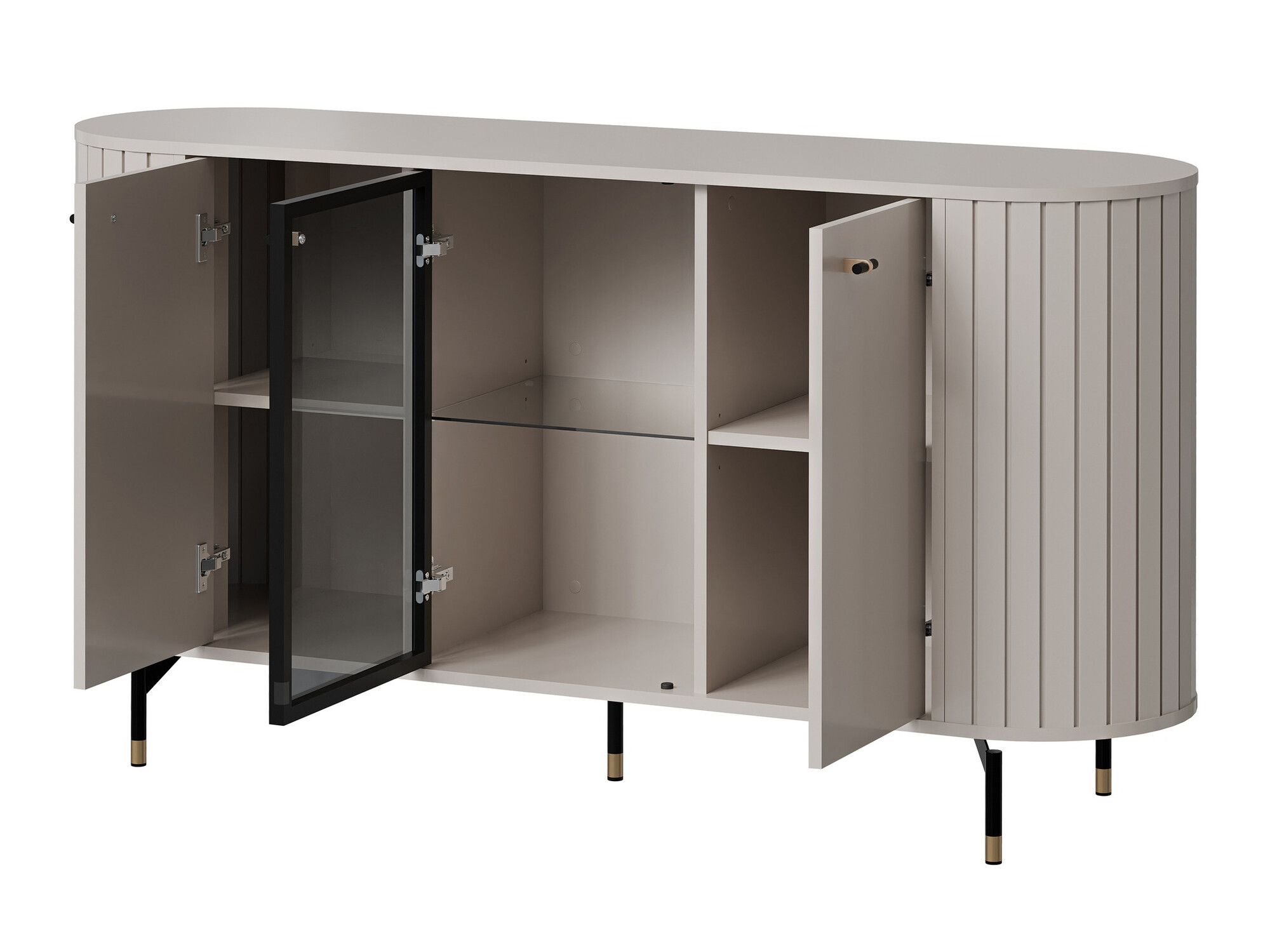 Set za dnevni boravak Novmono 111 (Crna)