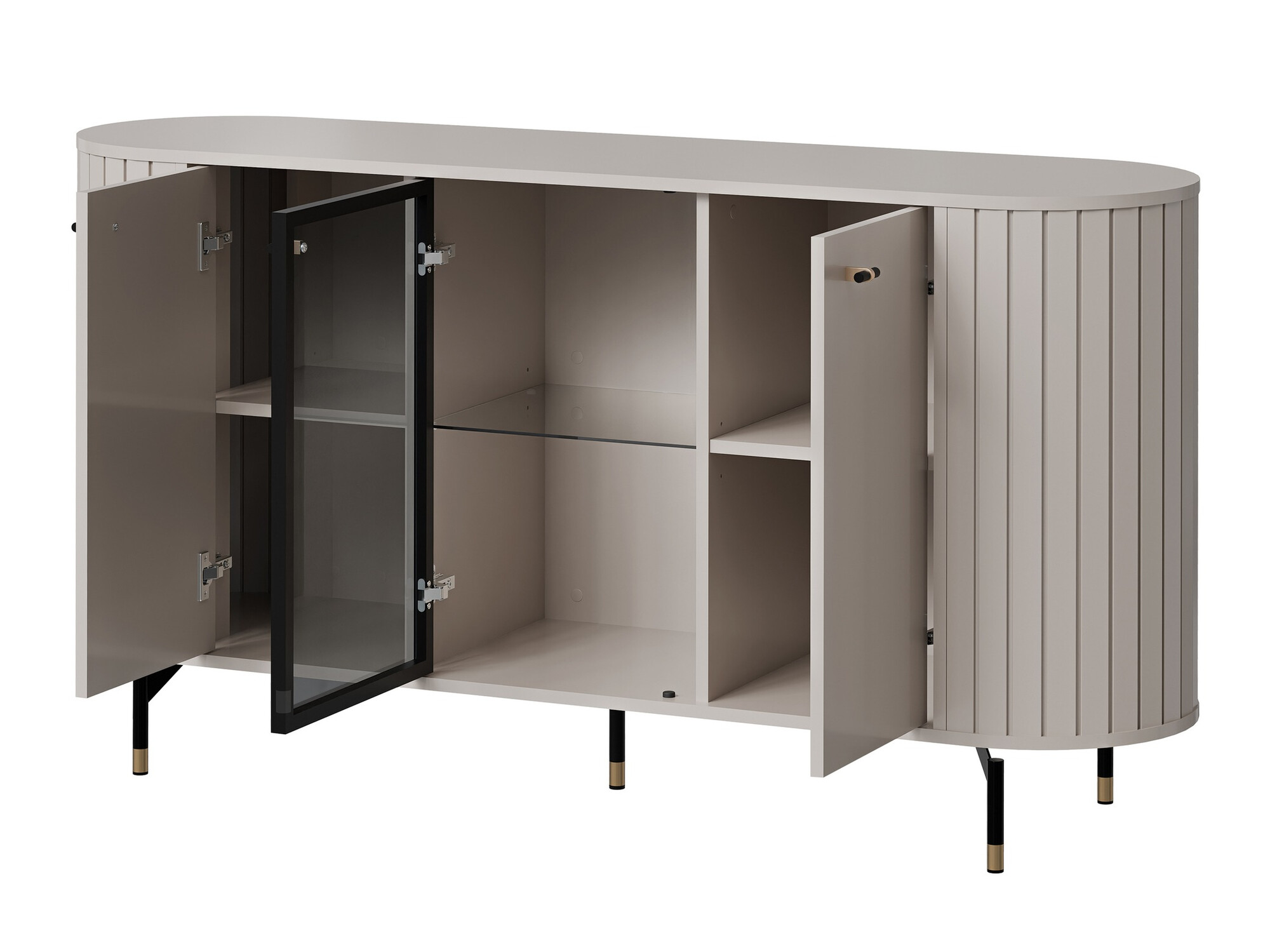 Set za dnevni boravak Novmono 111 (Crna)