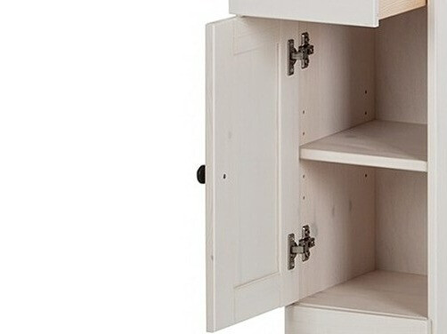 Samostojeći kupaonski ormarić Deletri 110 (Bijela + Havana Hrast)