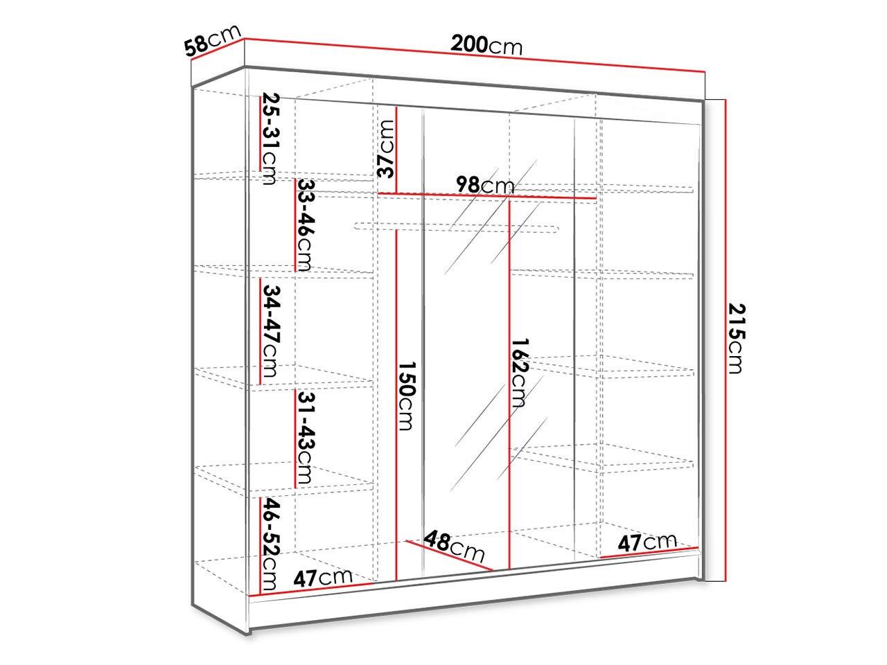 Ormar Closico Durion I (Bijela)