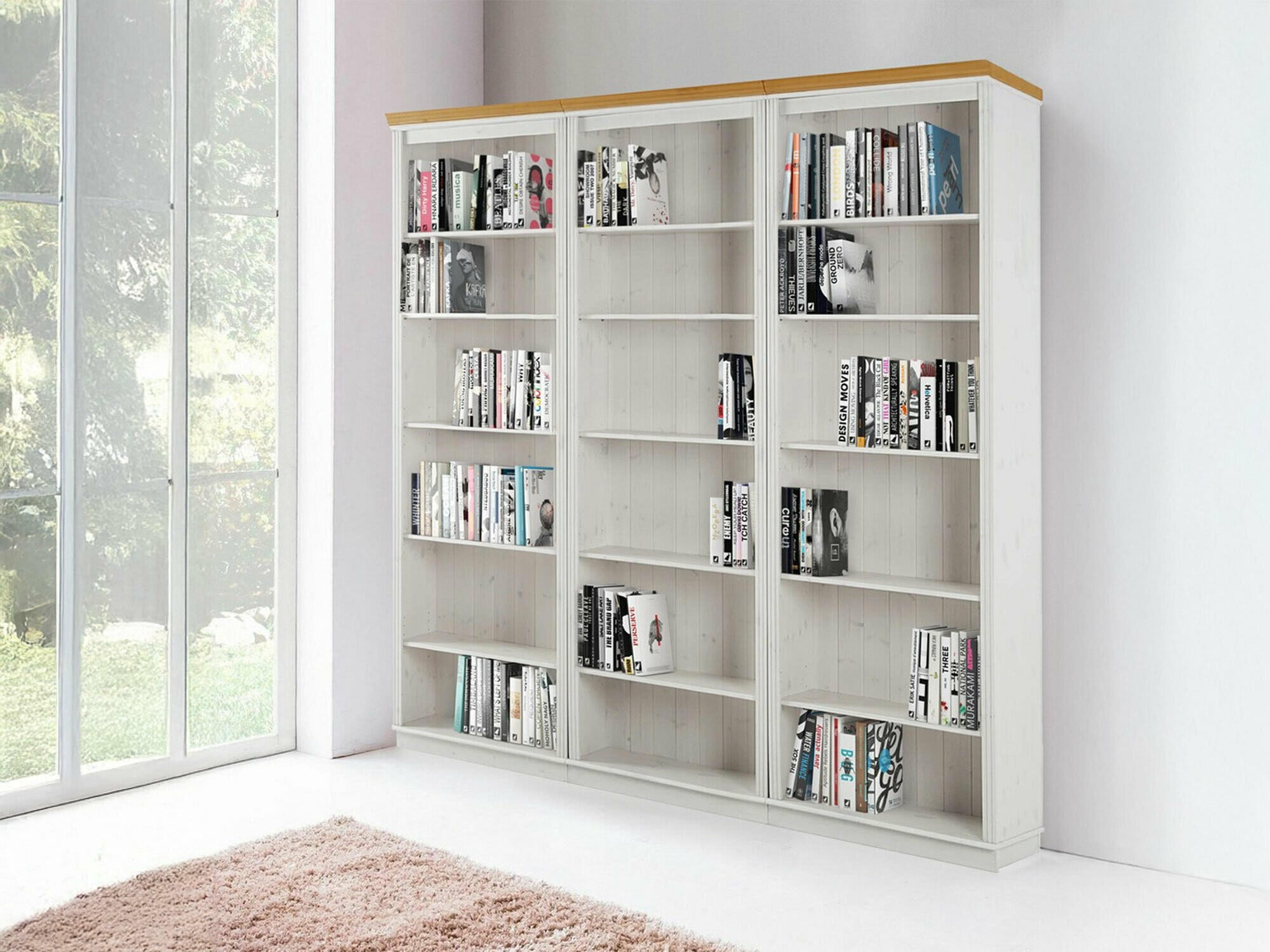 Set polica Saltoro 110 (Bijela + Hrast u boji meda)