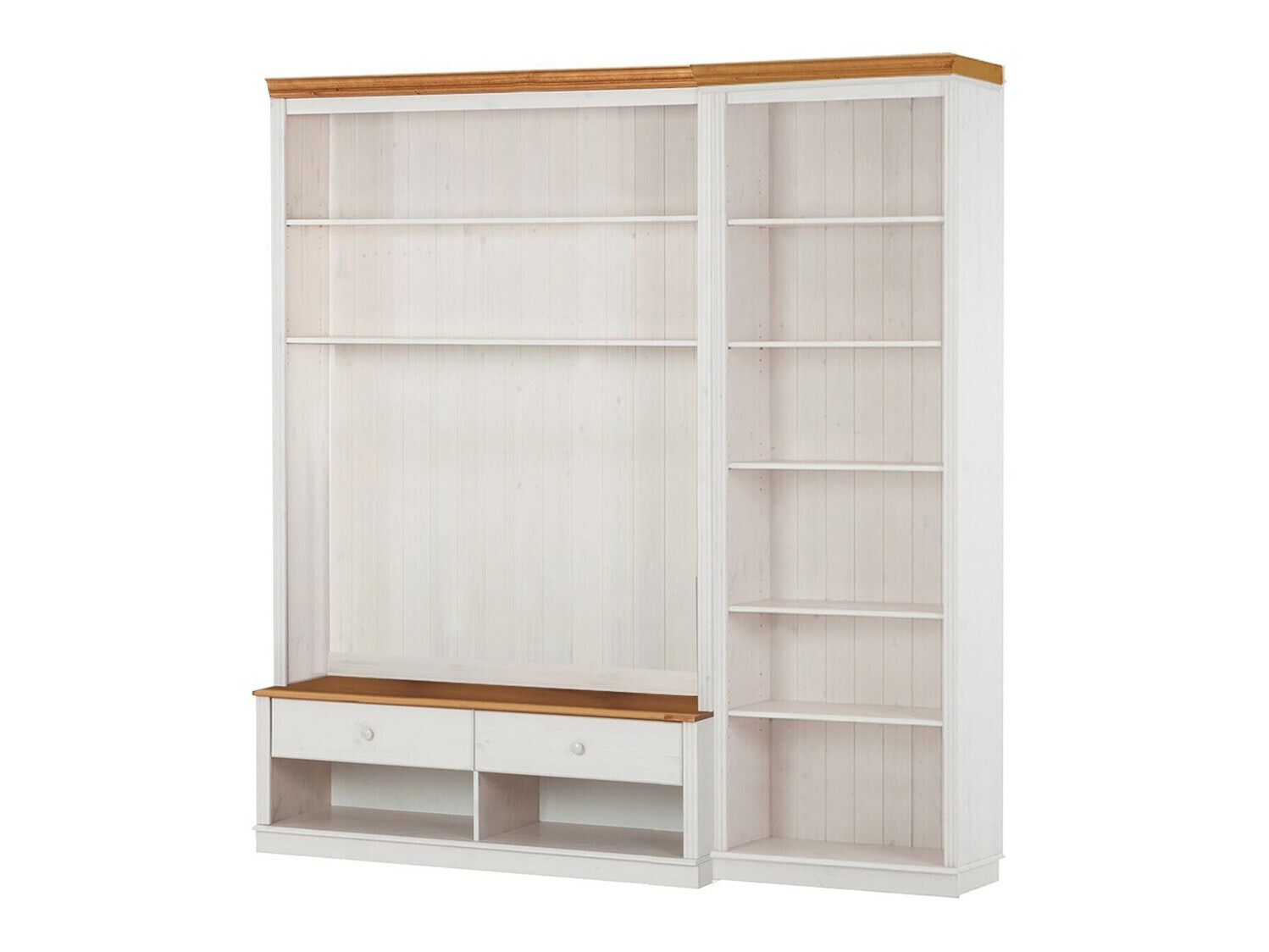 Set za dnevni boravak Saltoro 106 (Bijela + Hrast u boji meda)