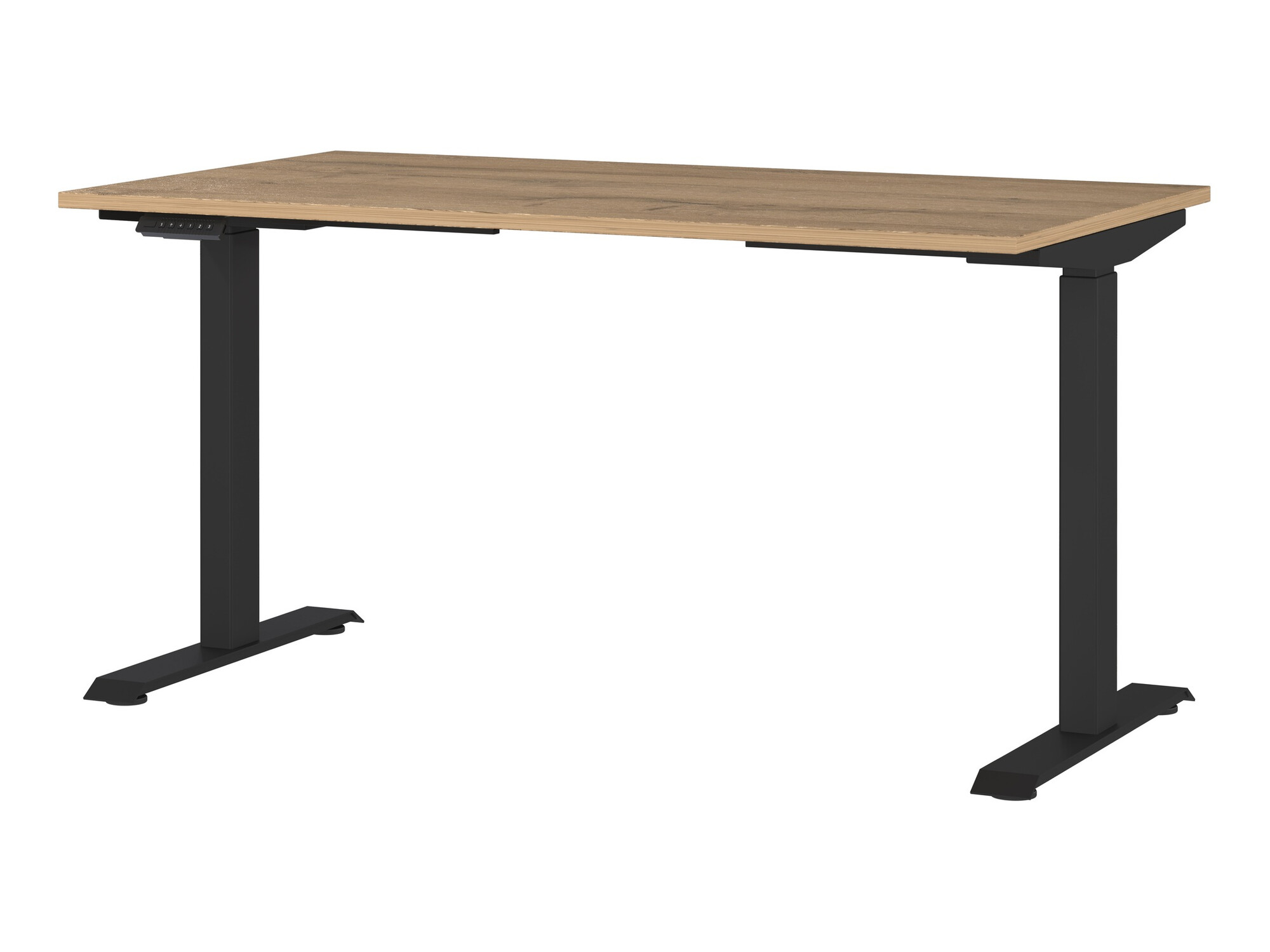 Radni stol podesiv po visini Eliromo 117 (Grandson hrast + Crna)