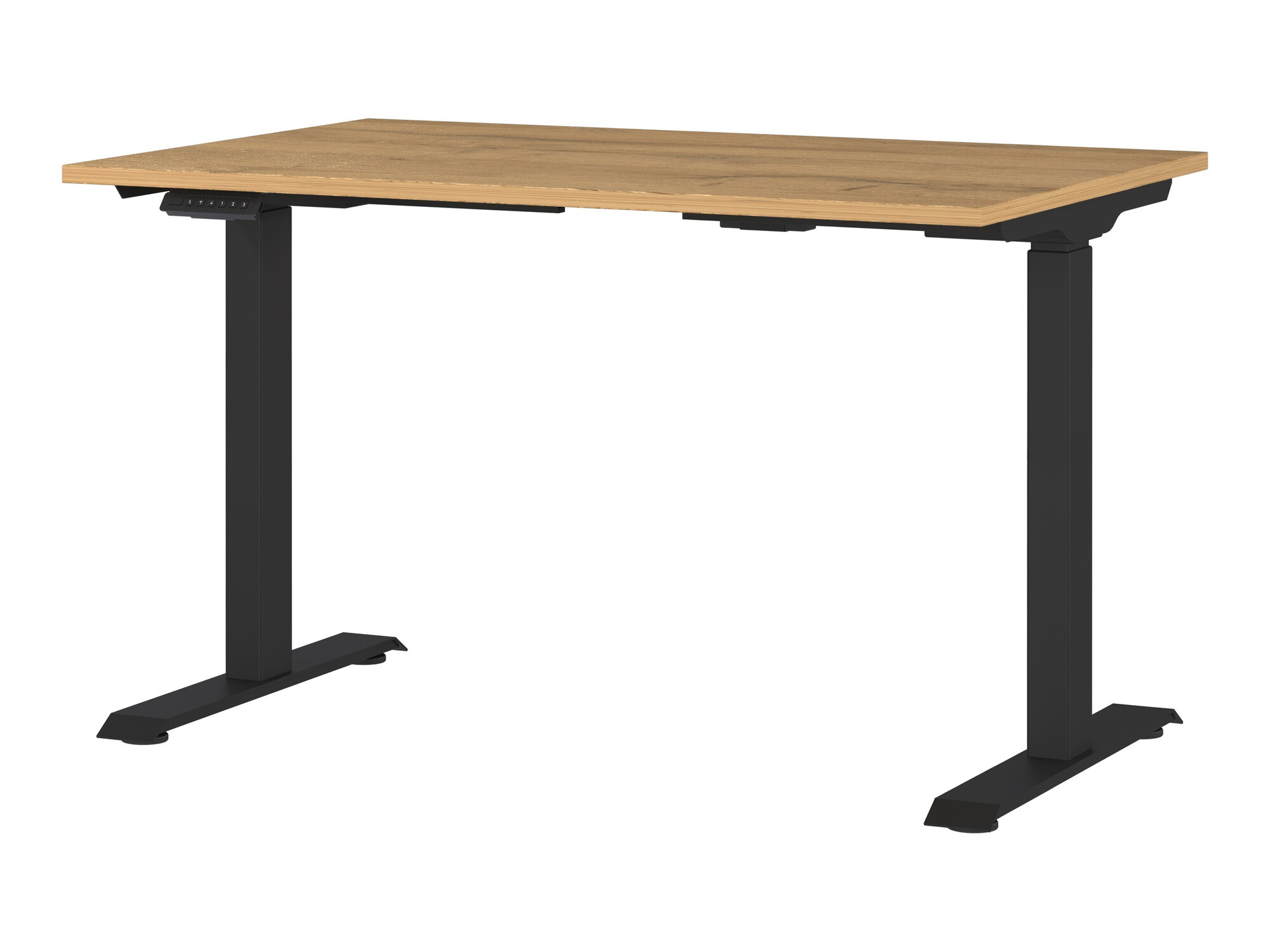 Radni stol podesiv po visini Eliromo 118 (Hrast Grandson + Crna)