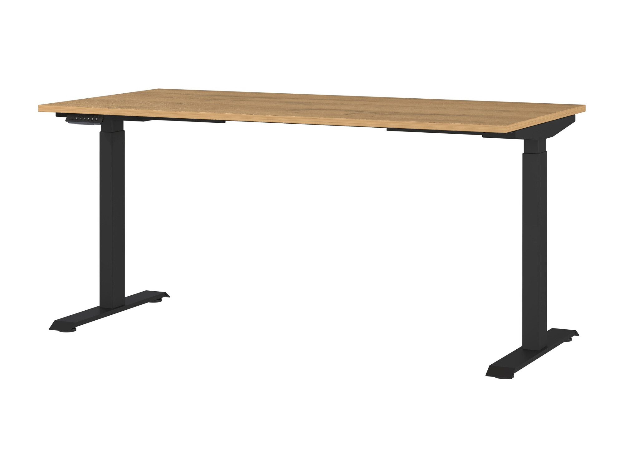 Radni stol podesiv po visini Eliromo 119 (Hrast Grandson + Crna)