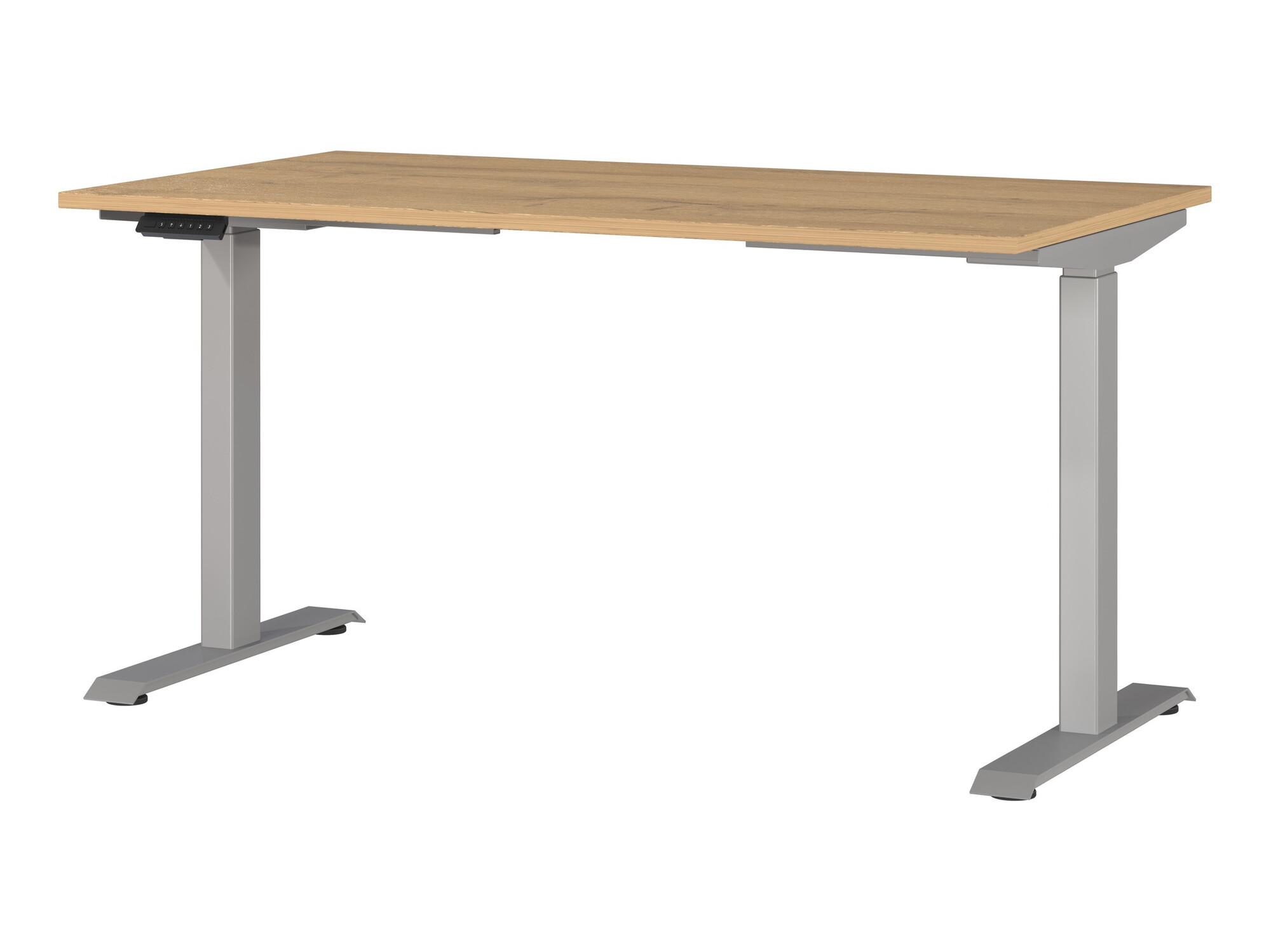 Radni stol podesiv po visini Sacramento 415 (Grandson hrast + Srebro)