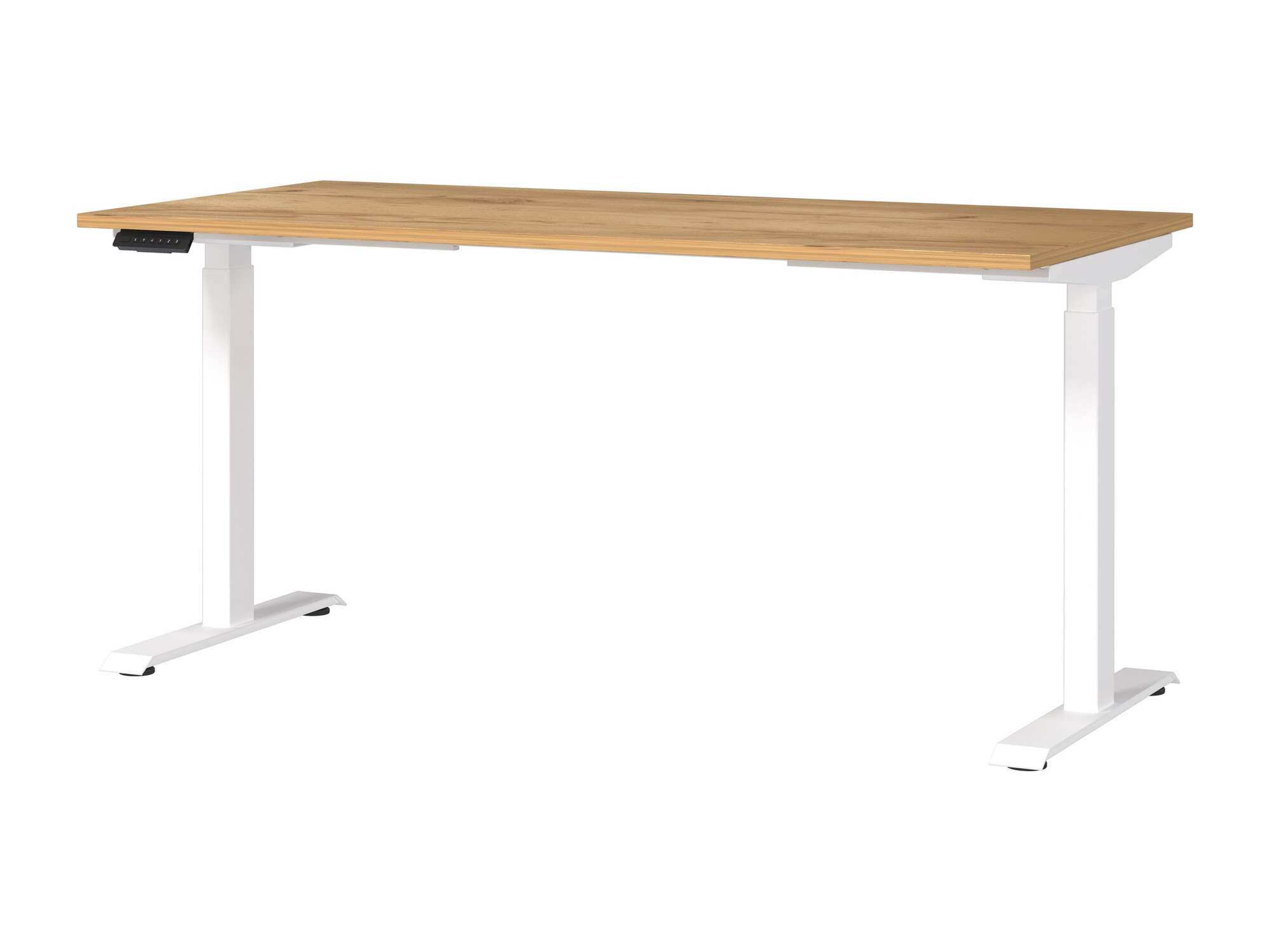 Radni stol podesiv po visini Sacramento 416 (Navarra hrast + Bijela)