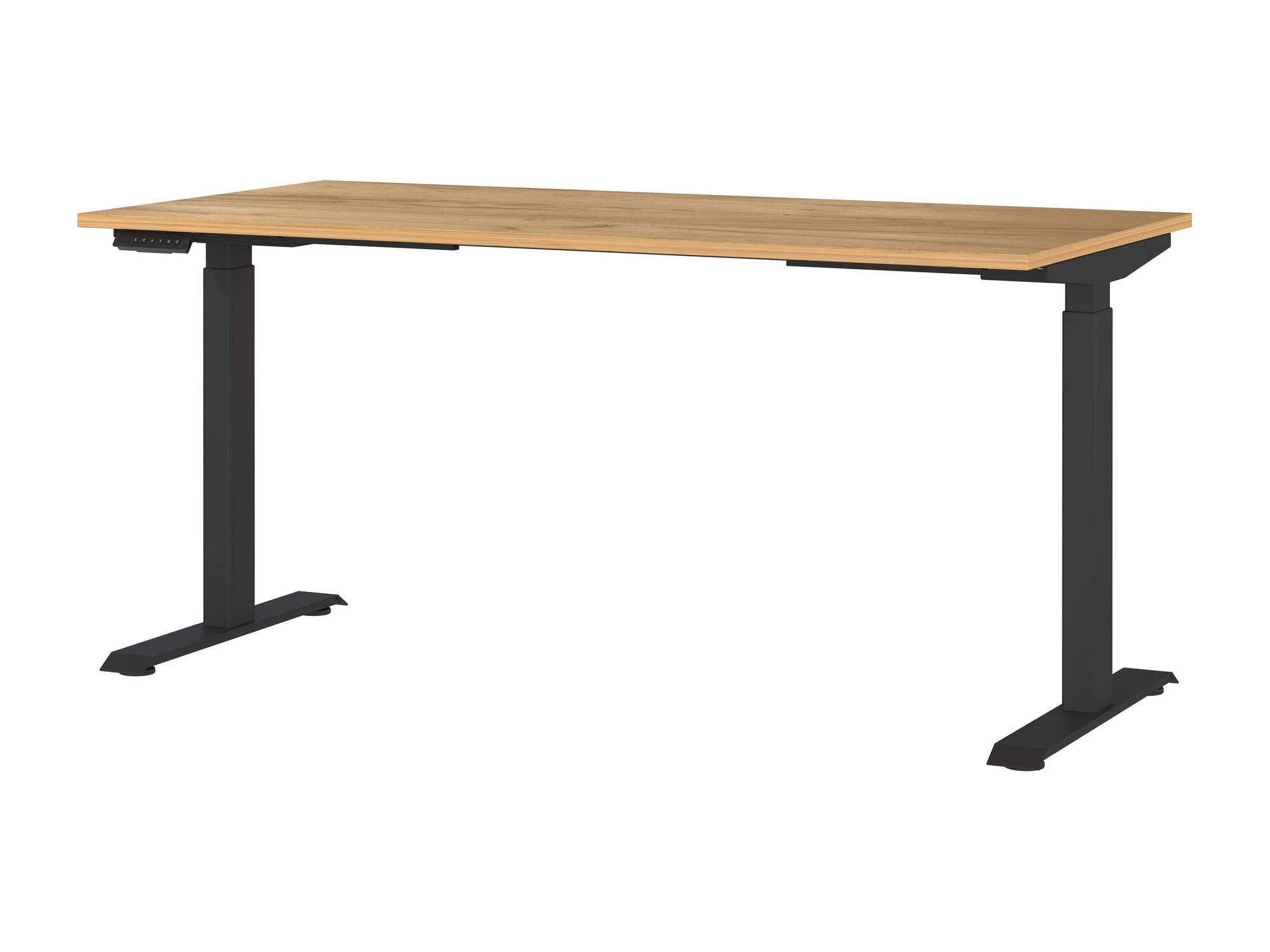 Radni stol podesiv po visini Sacramento 416 (Navarra hrast + Crna)