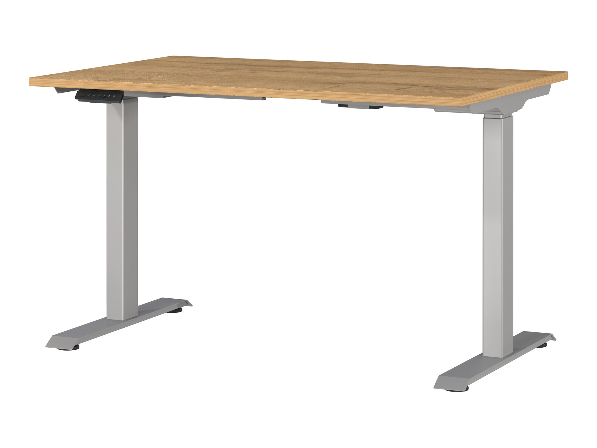 Radni stol podesiv po visini Sacramento 417 (Hrast Grandson + Srebrna)