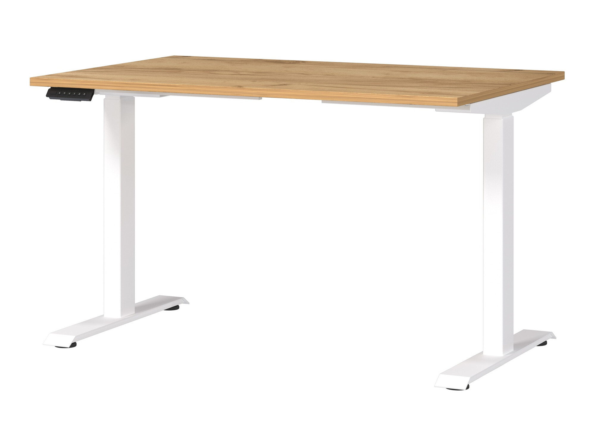 Radni stol podesiv po visini Sacramento 417 (Navarra hrast + Bijela)