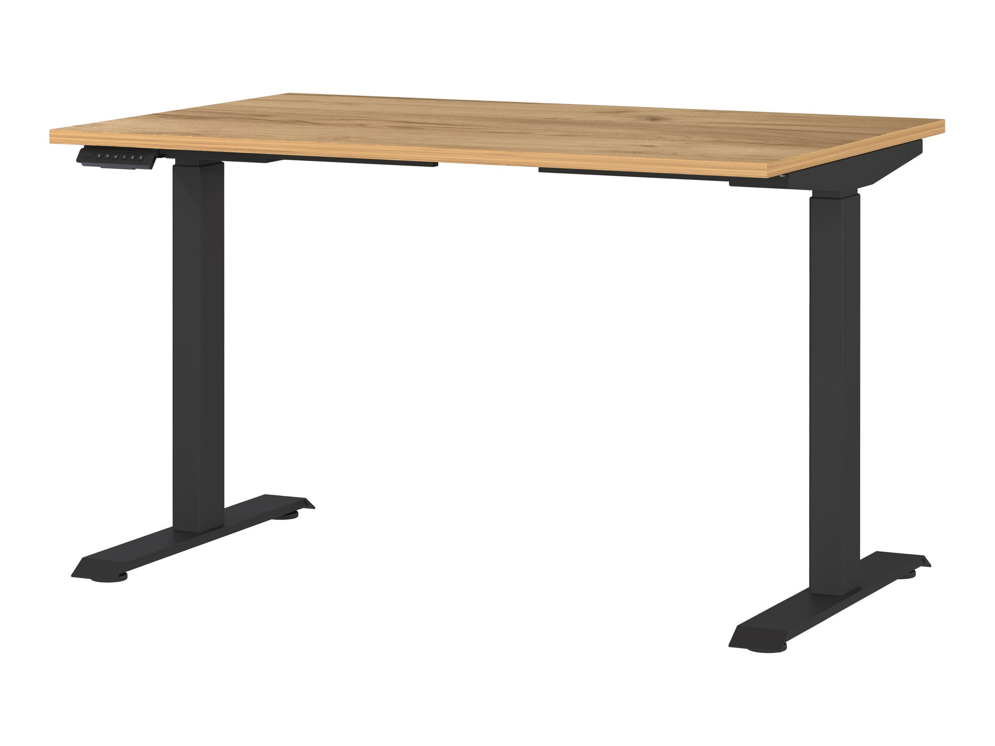 Radni stol podesiv po visini Sacramento 417 (Navarra hrast + Crna)