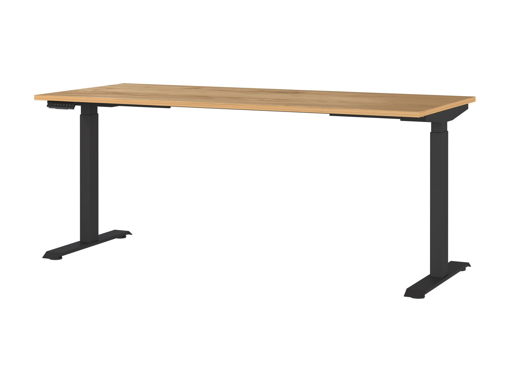 Radni stol podesiv po visini Sacramento 418 (Navarra hrast + Crna)