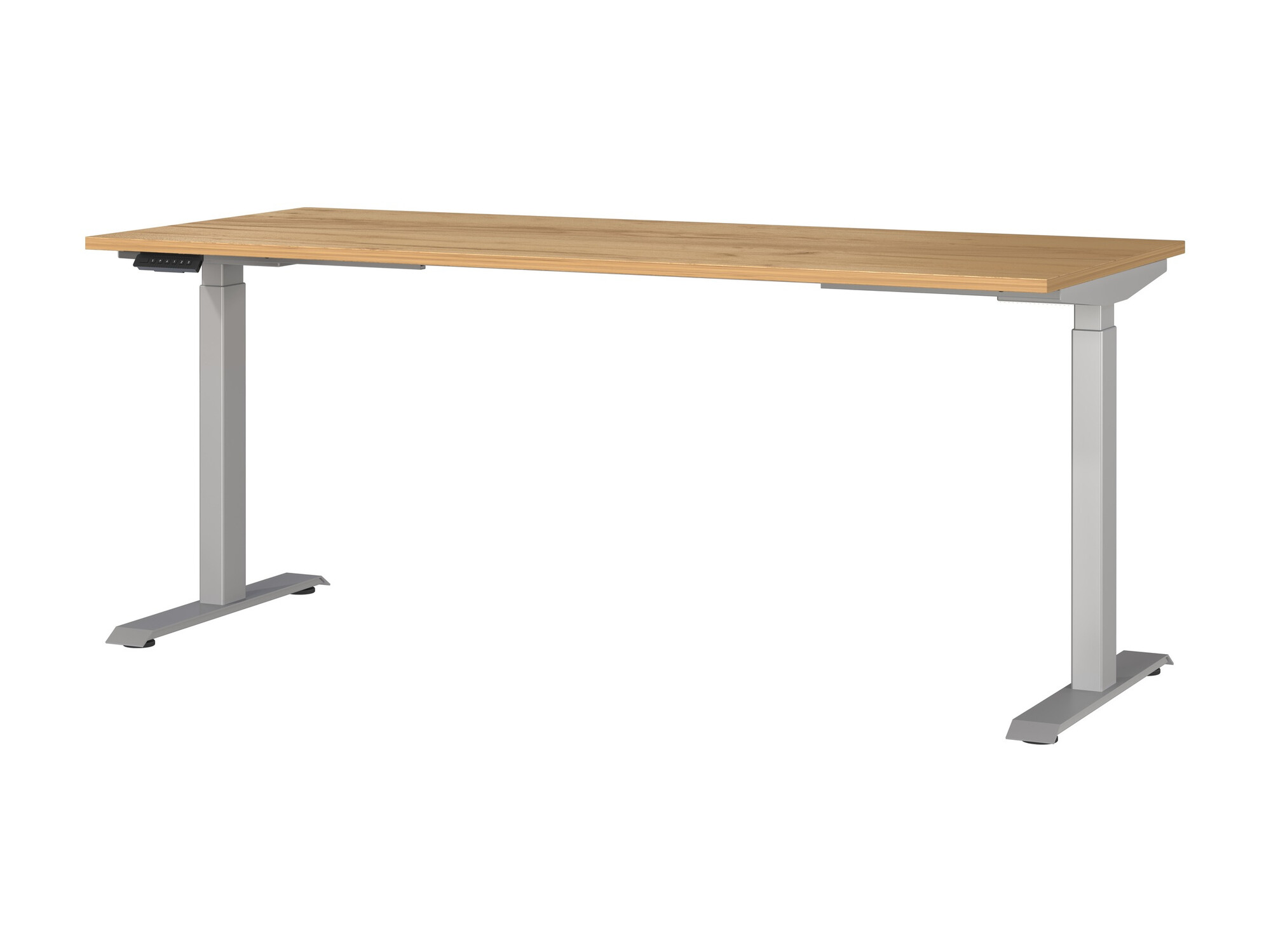 Radni stol podesiv po visini Sacramento 418 (Navarra hrast + Srebro)