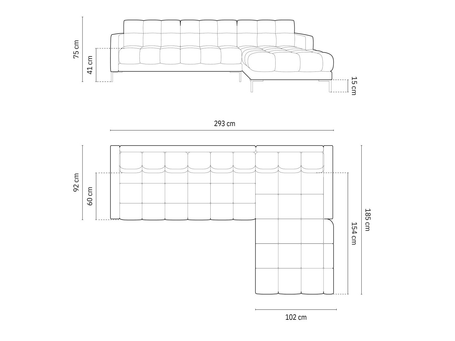Kutna garnitura Lormelo 103 (Desno)