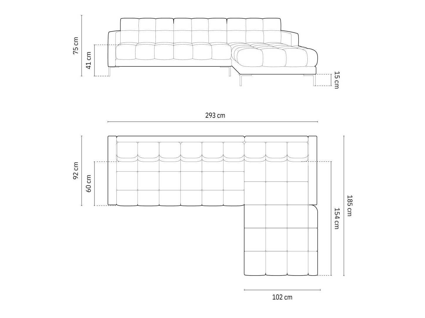 Kutna garnitura Lormelo 103 (Desno)