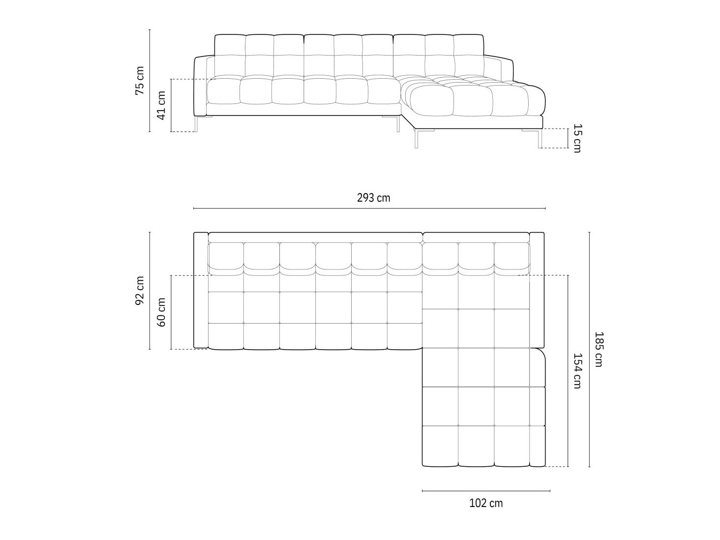Kutna garnitura Lormelo 103 (Desno)