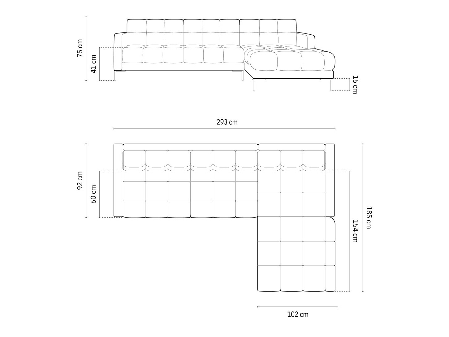 Kutna garnitura Lormelo 103 (Desno)