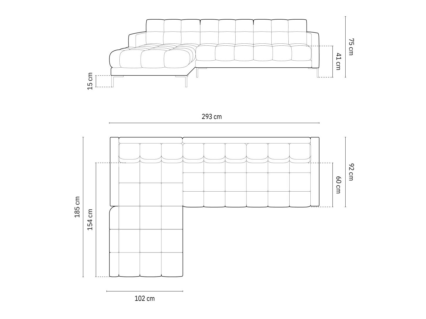 Kutna garnitura Lormelo 103 (Lijevo)