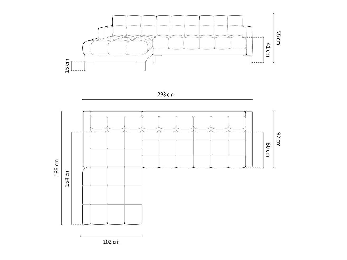 Kutna garnitura Lormelo 103 (Lijevo)