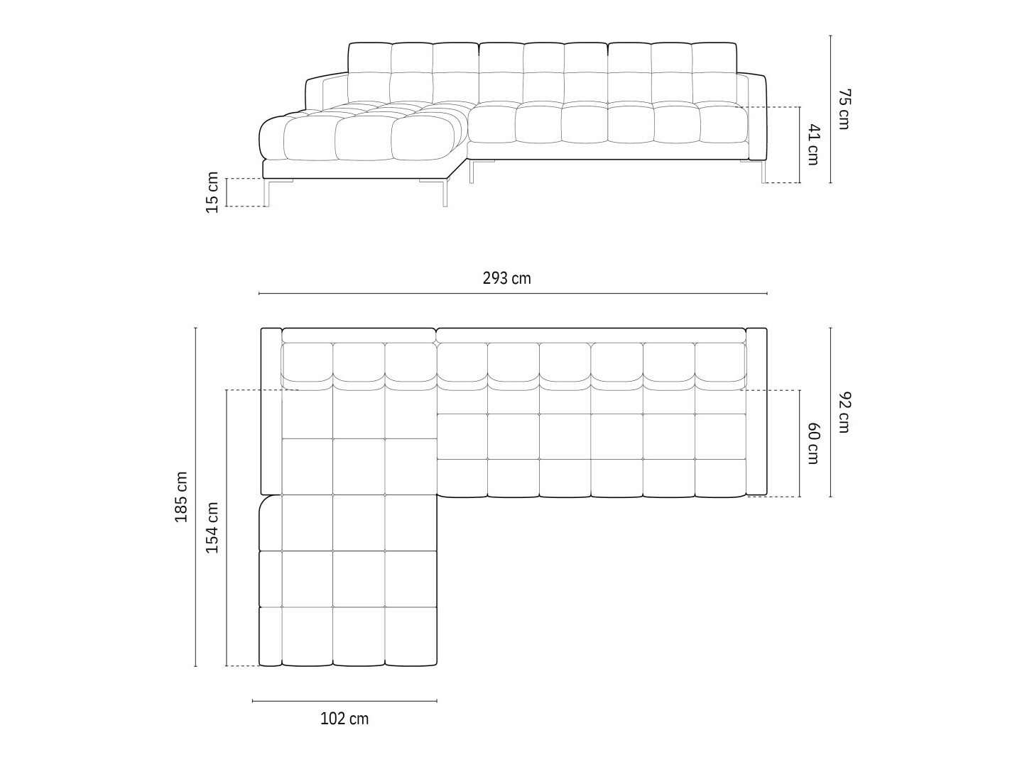 Kutna garnitura Lormelo 103 (Lijevo)