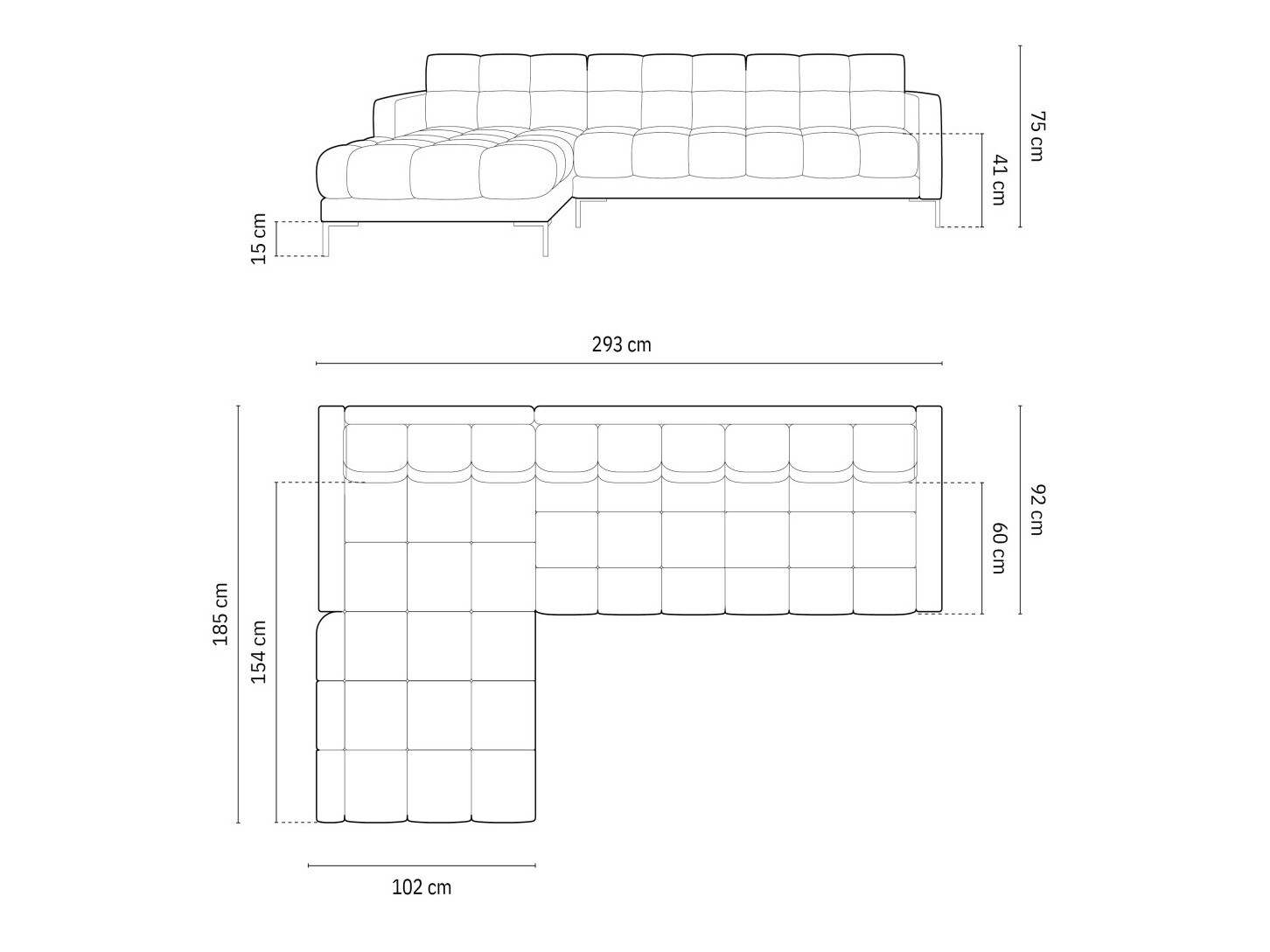 Kutna garnitura Lormelo 103 (Lijevo)