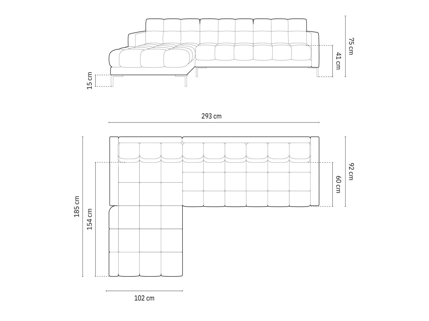 Kutna garnitura Lormelo 103 (Lijevo)