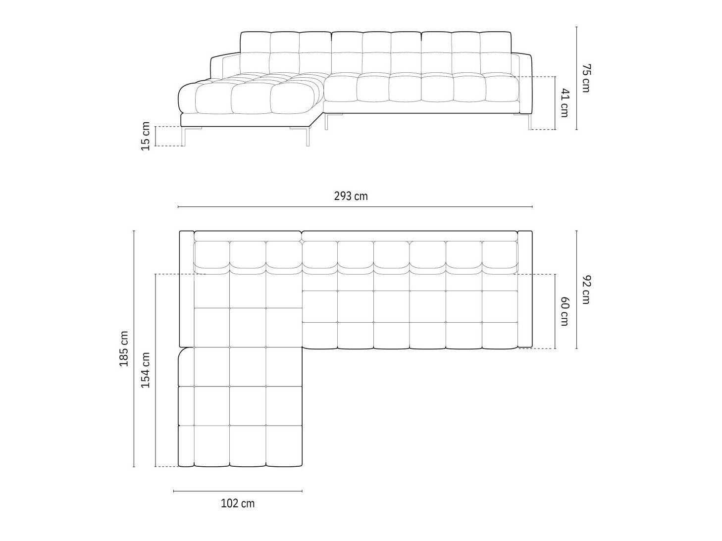 Kutna garnitura Lormelo 103 (Lijevo)