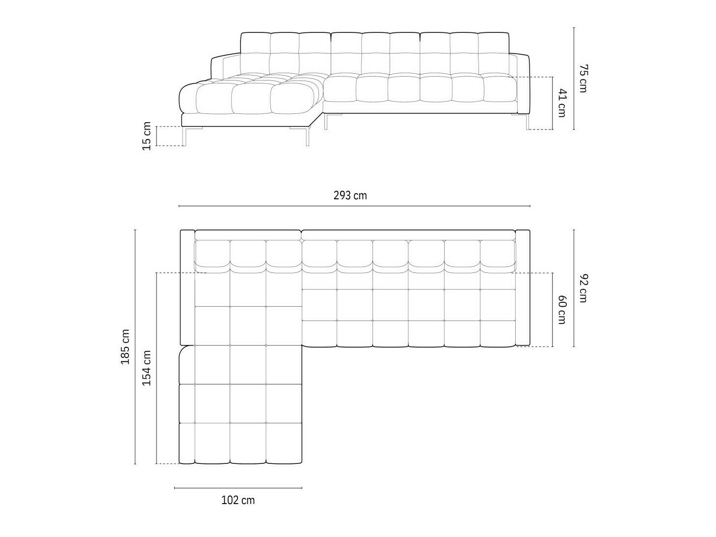 Kutna garnitura Lormelo 103 (Lijevo)