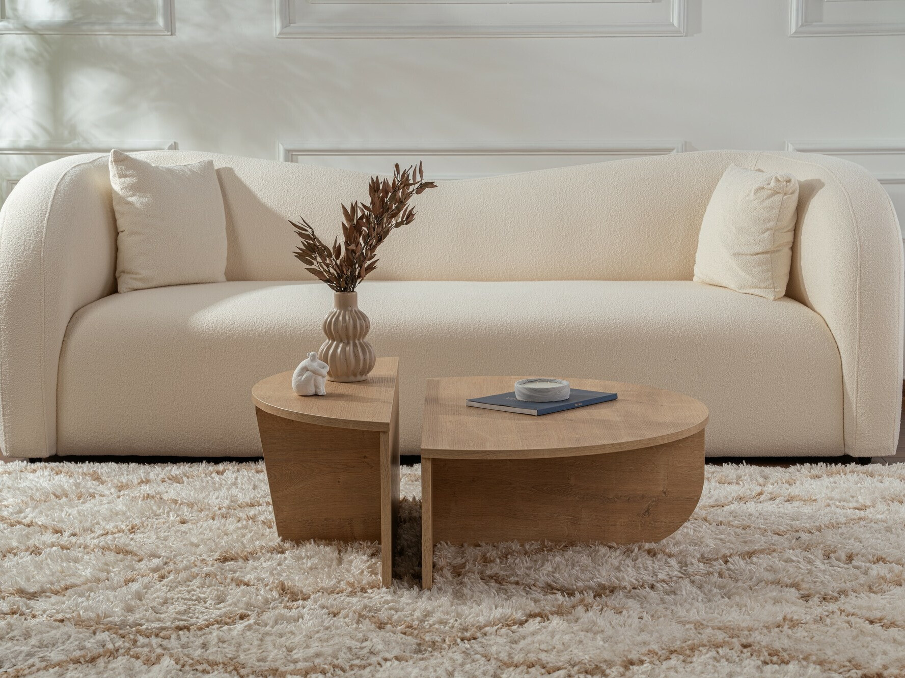 Set stolića za kavu Novato 100 (Hrast u boji meda)