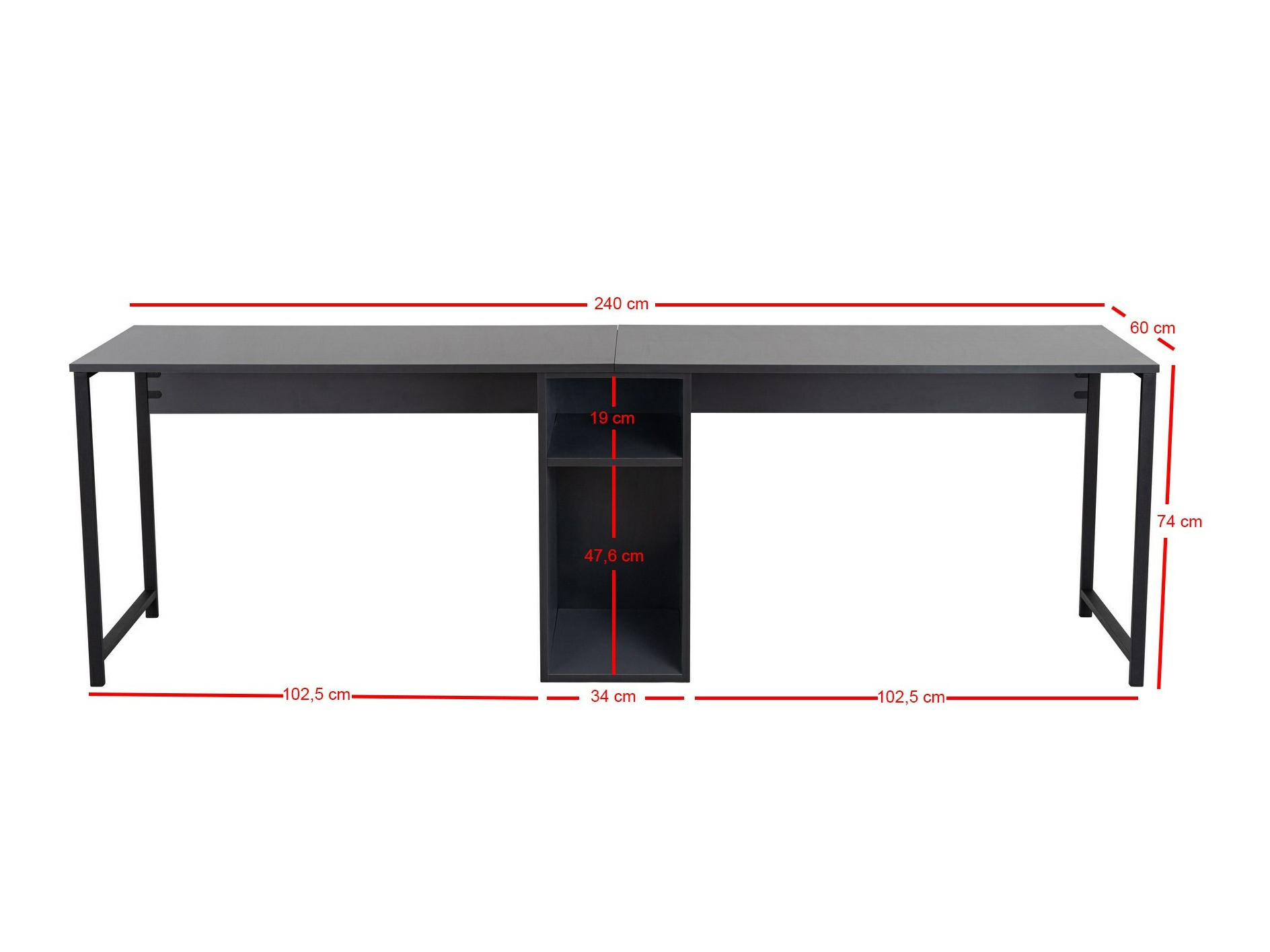 Uredski stol Novato 101 (Antracit + Crna)
