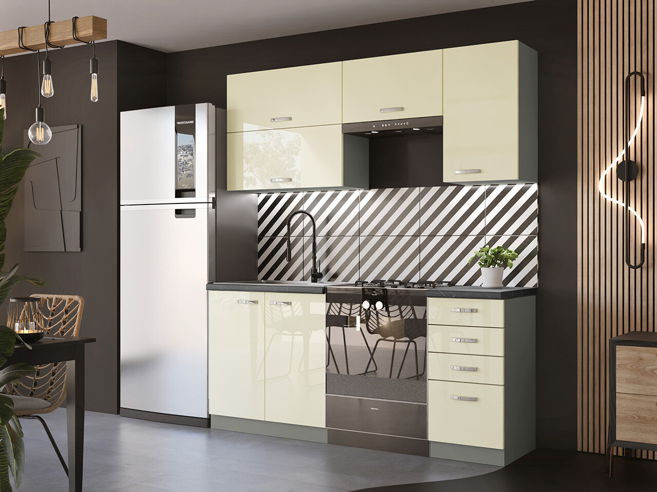 Modularan kuhinjski set Multi Cream 125