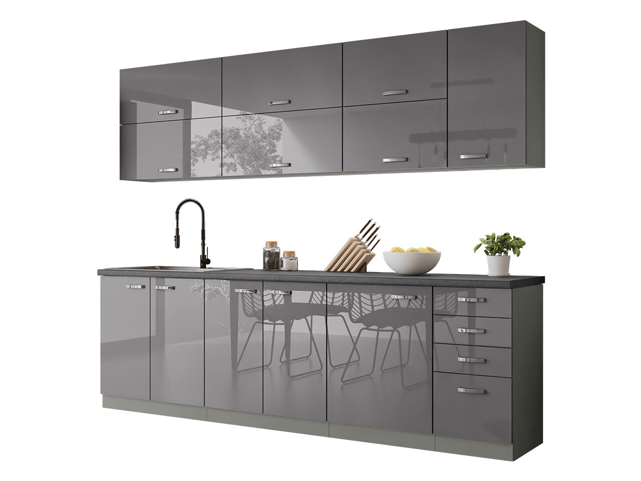 Modularan kuhinjski set Multi Grey 123