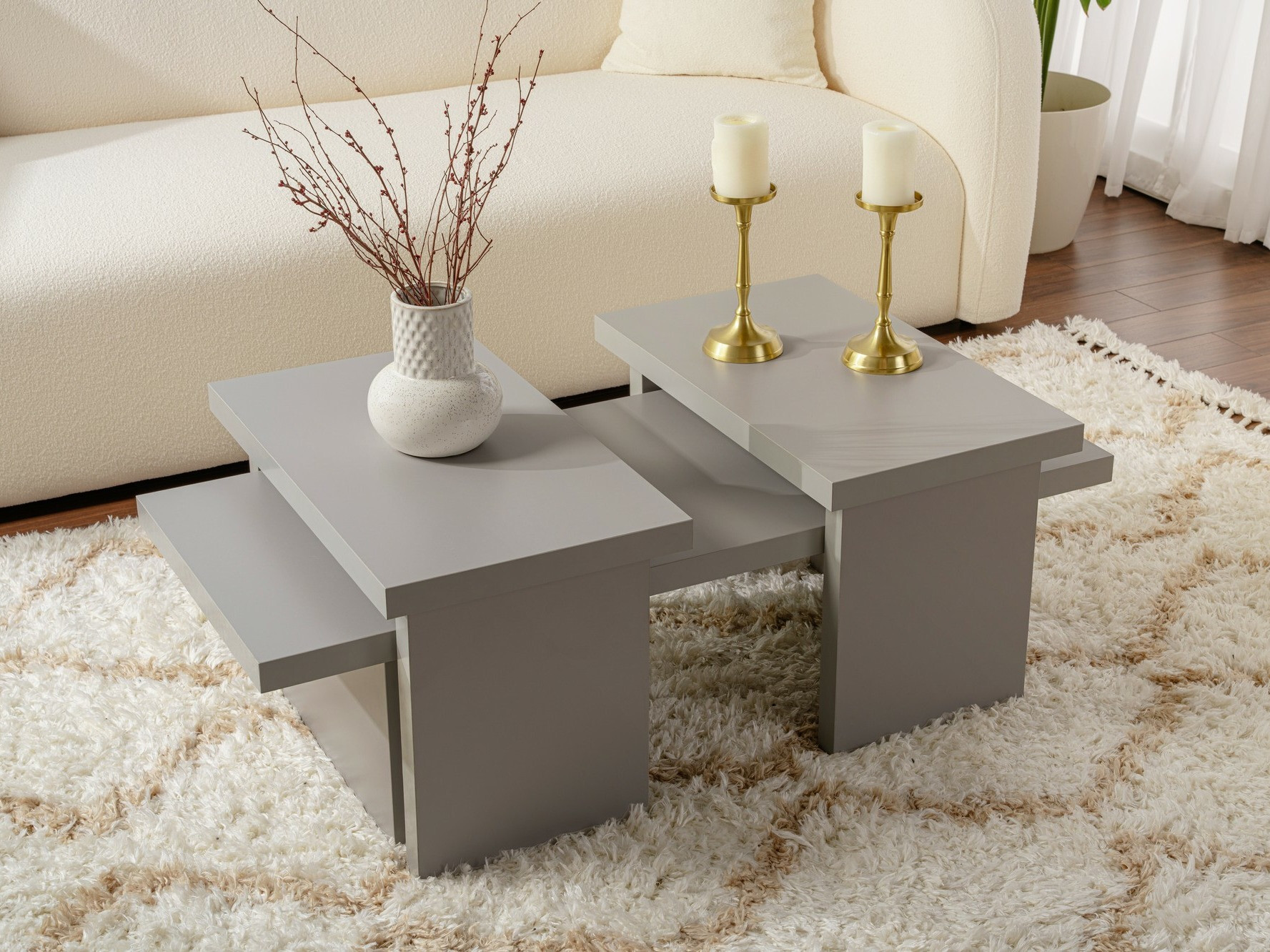 Stolić za kavu Novato 103 (Siva)