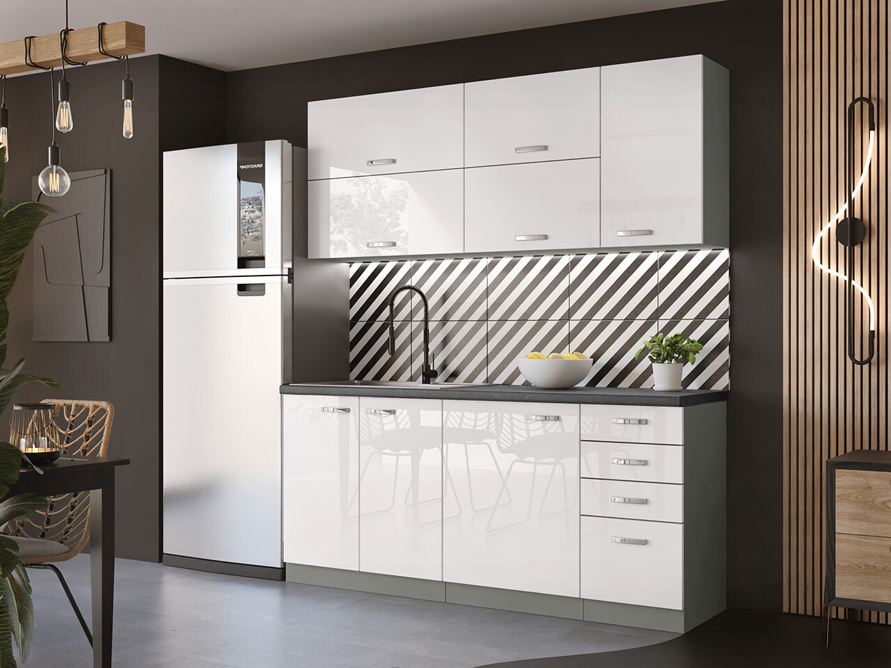 Modularan kuhinjski set Multi White 124