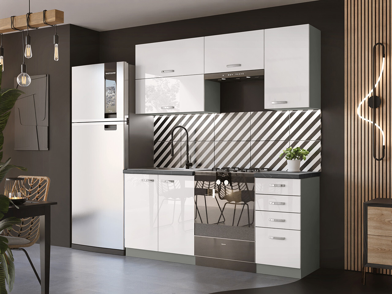 Modularan kuhinjski set Multi White 125
