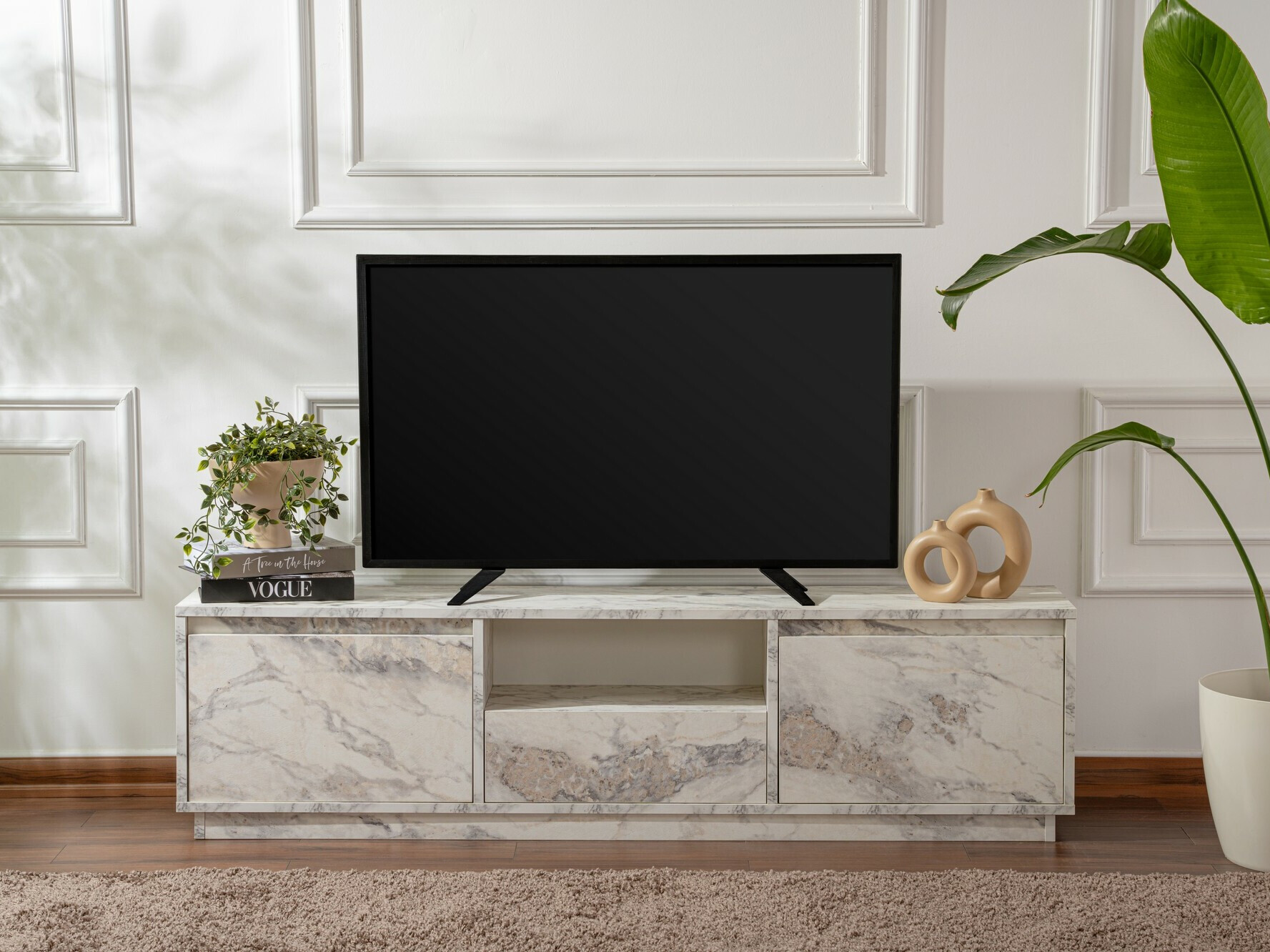 TV stol Novato 106 (Bijeli mramor)