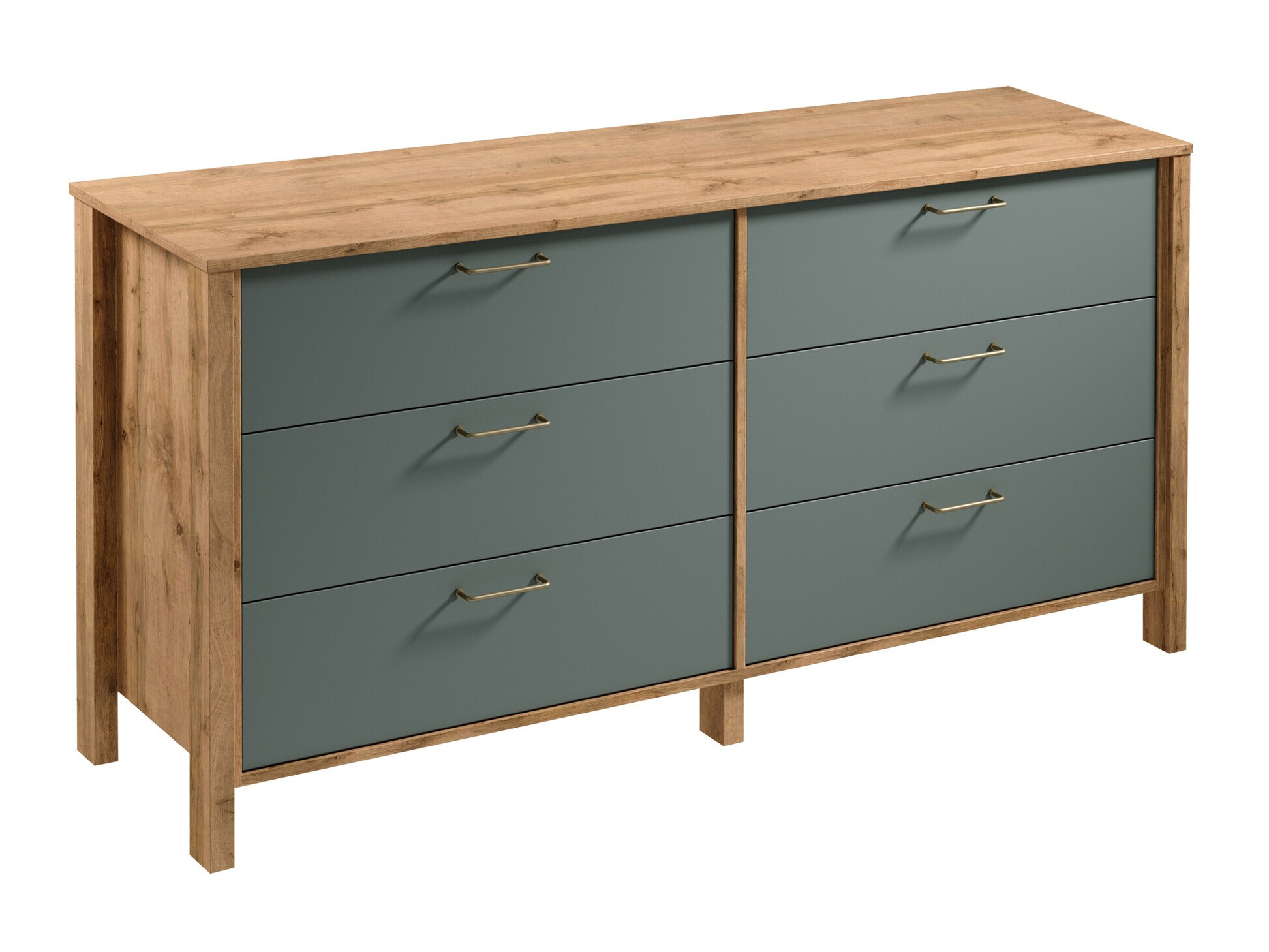 Komoda Venmelu 104 (Hrast Wotan + Zelena)